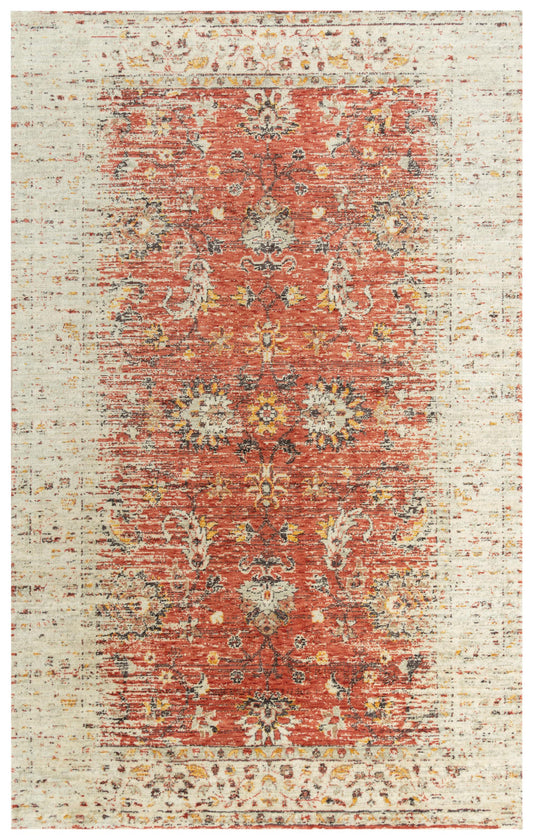 Ovation OVA103 Red/Beige Hybrid Rug - Rizzy