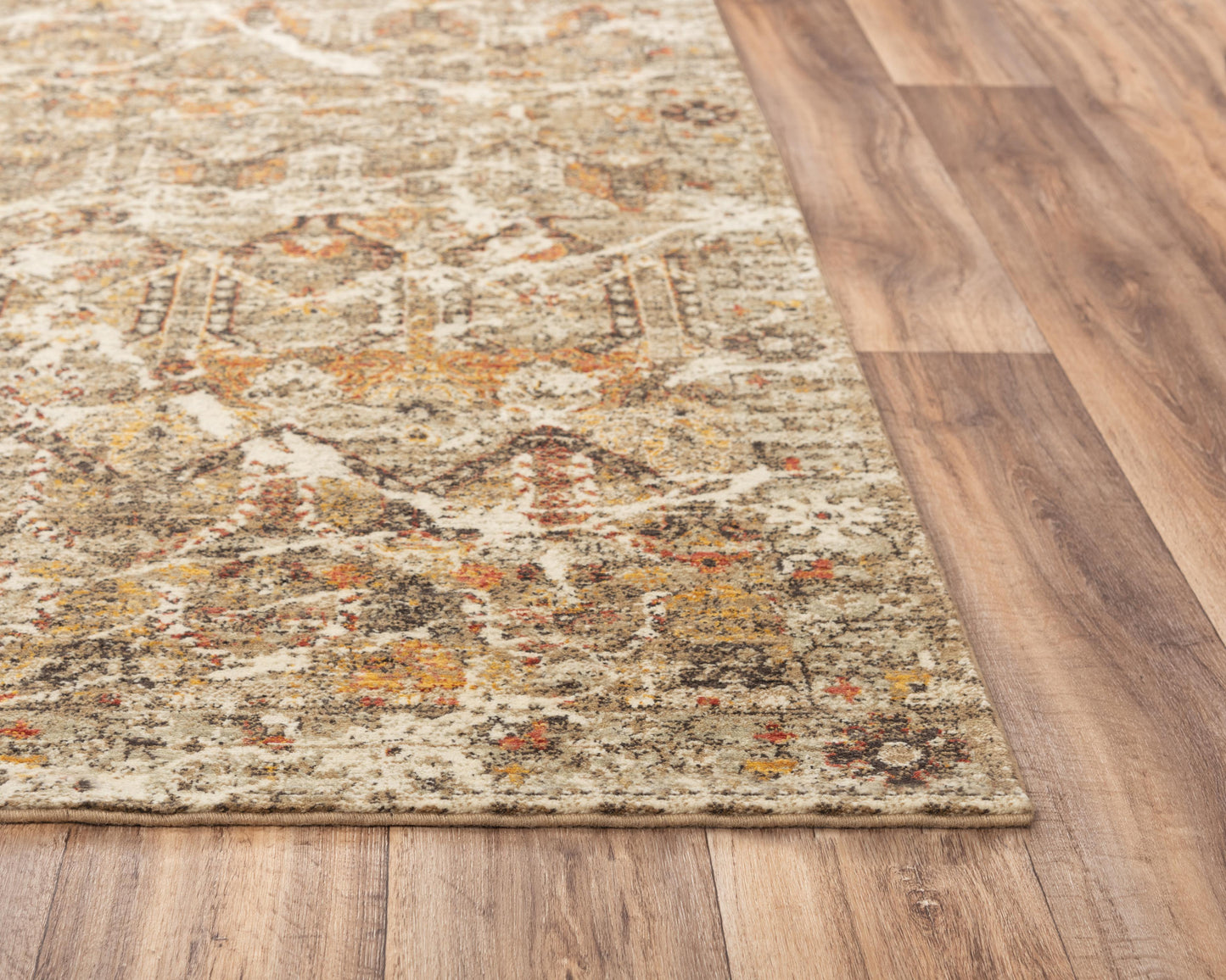 Ovation OVA104 Brown/Beige Hybrid Rug - Rizzy