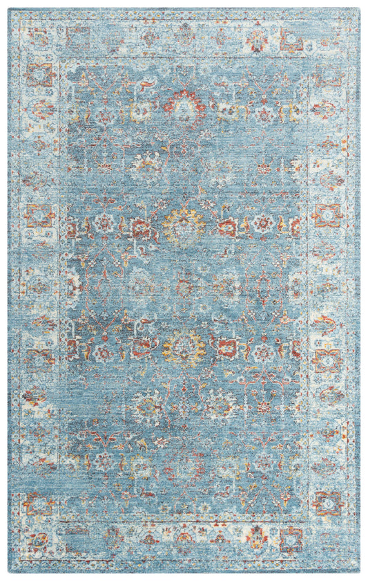 Ovation OVA106 Blue/Beige Hybrid Rug - Rizzy