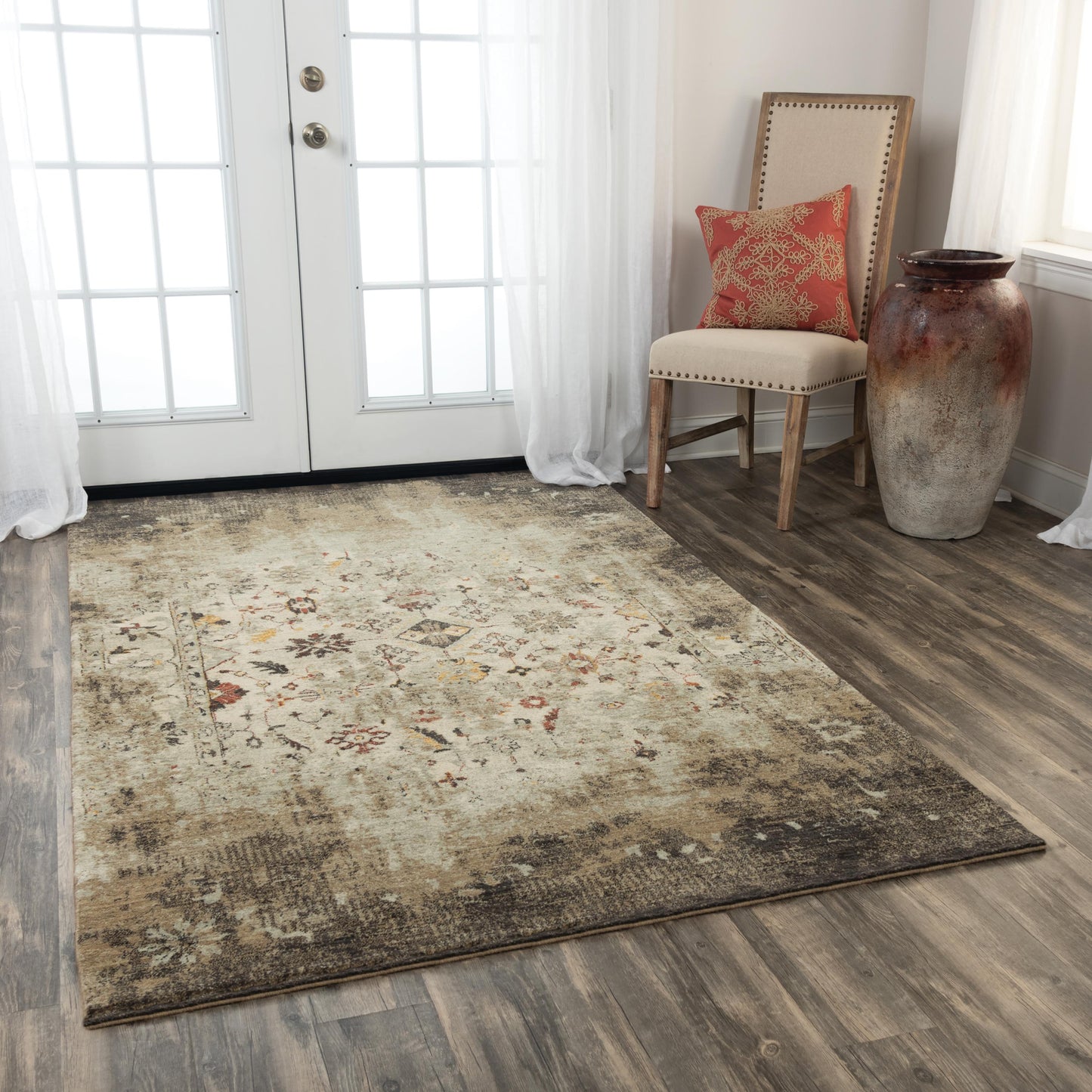 Ovation OVA110 Beige/Brown Hybrid Rug - Rizzy