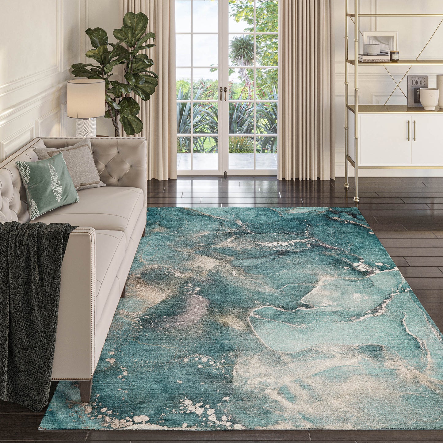 Luxury Washable Odyssey OY11 Teal