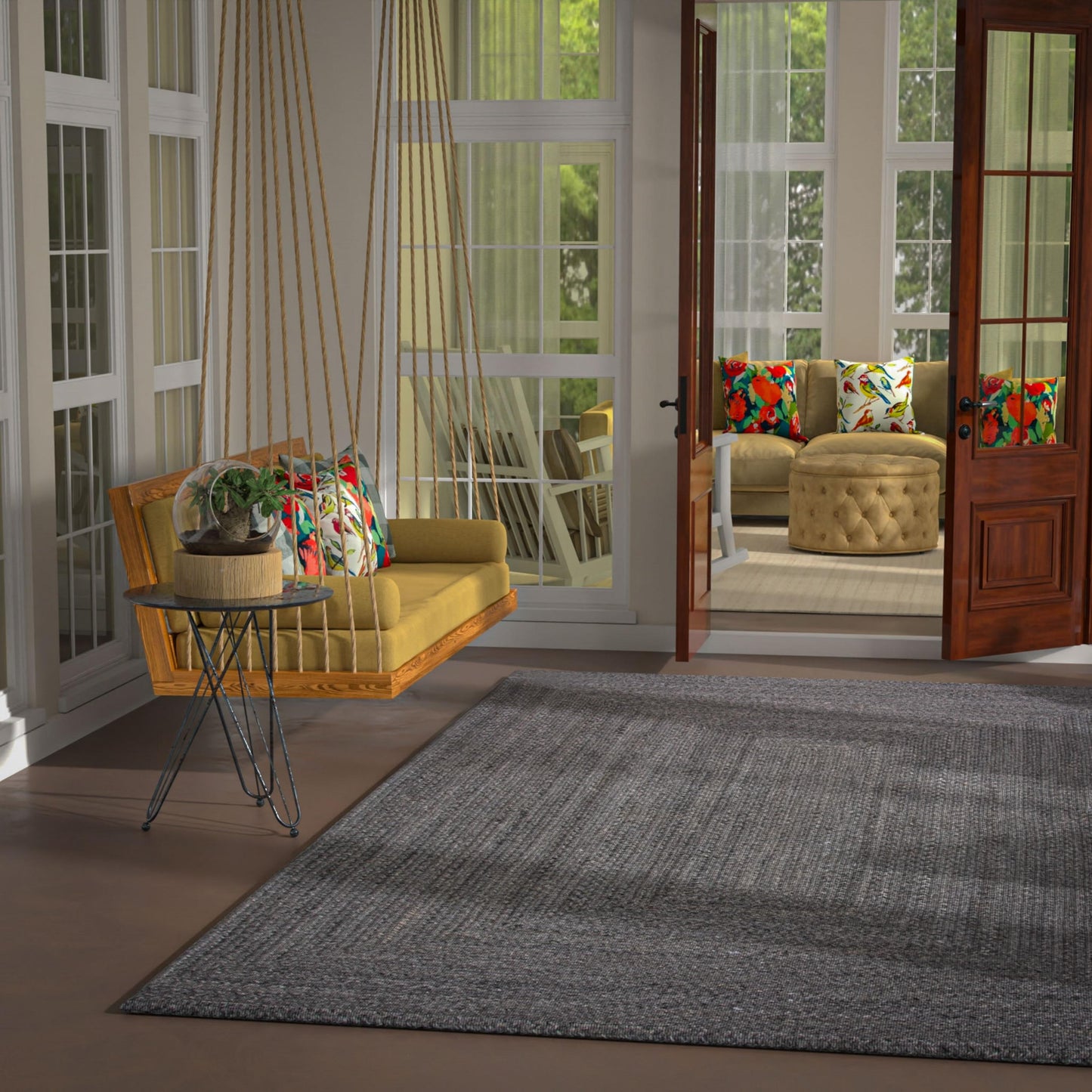 Pavilion PAV674 Lt. Gray Hand Woven Rug - Rizzy