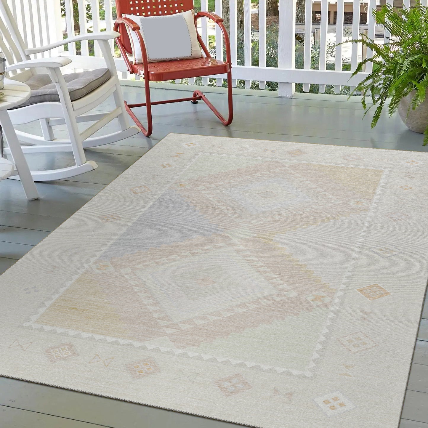 Indoor/Outdoor Phoenix PH2 Ivory Washable