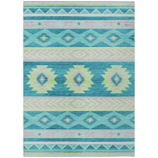 Indoor/Outdoor Phoenix PH3 Teal Washable