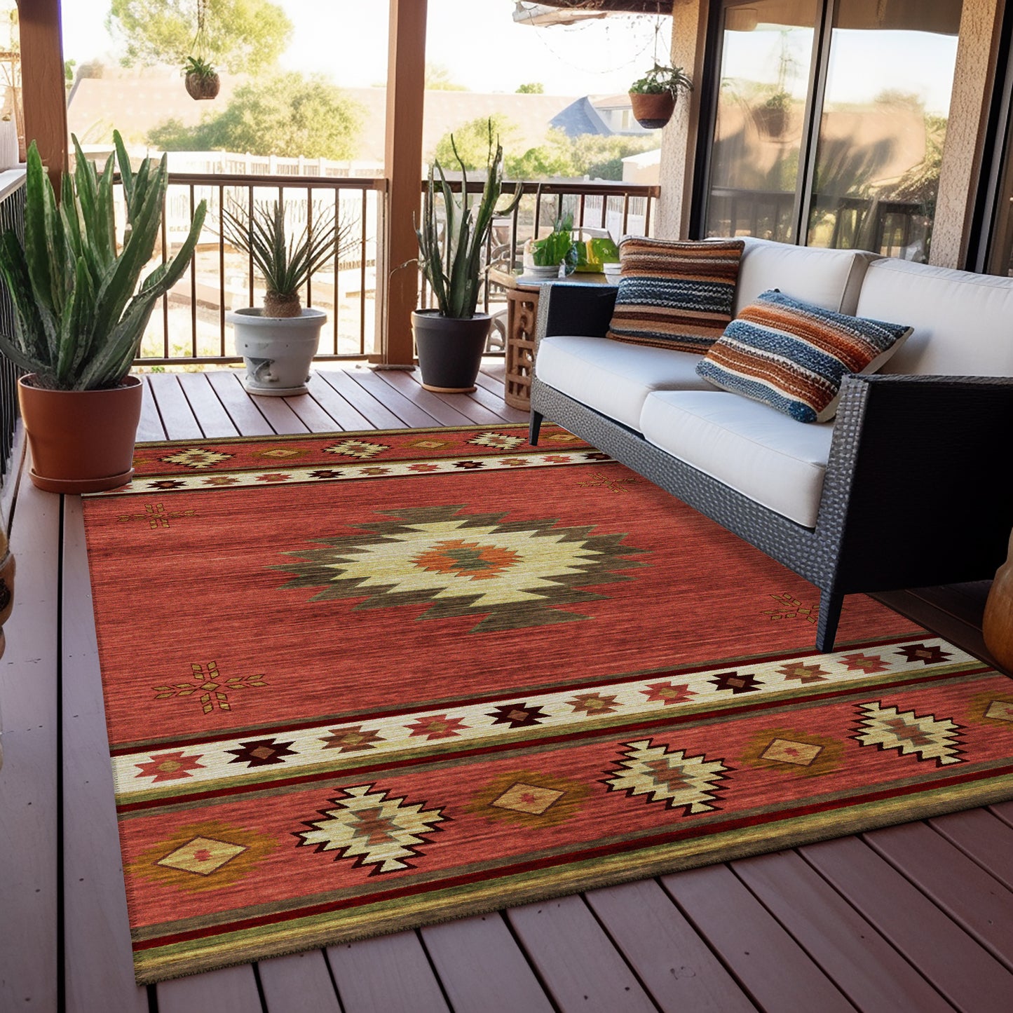 Indoor/Outdoor Phoenix PH4 Paprika Washable