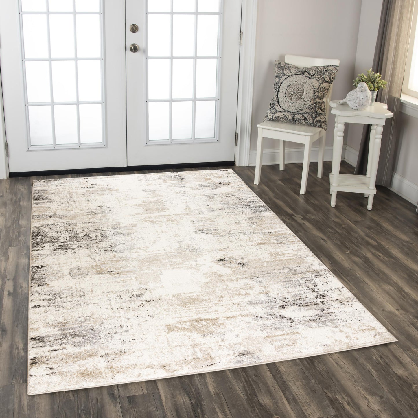 Palace PLC854 Beige Power Loomed Rug - Rizzy