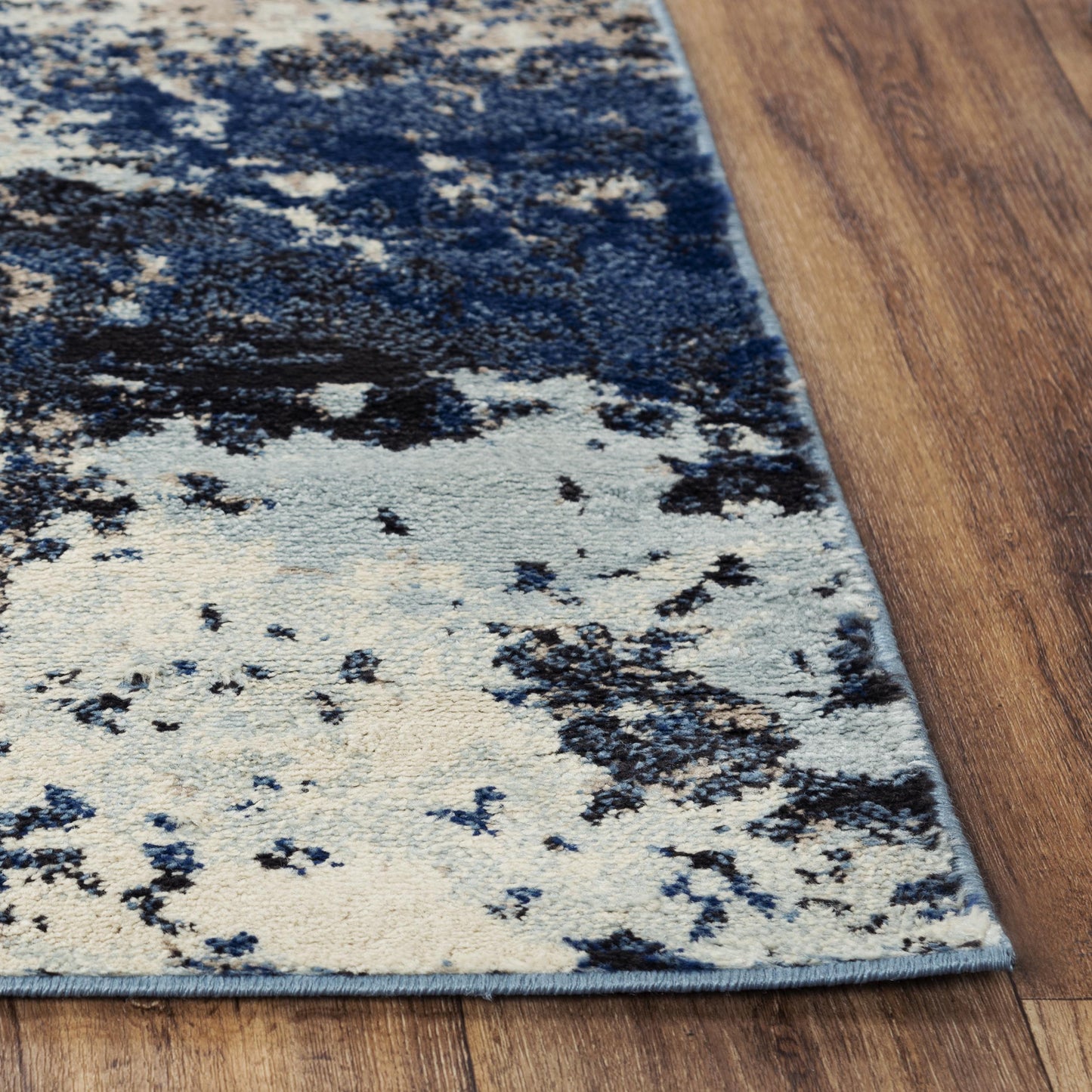 Palace PLC855 Blue Power Loomed Rug - Rizzy