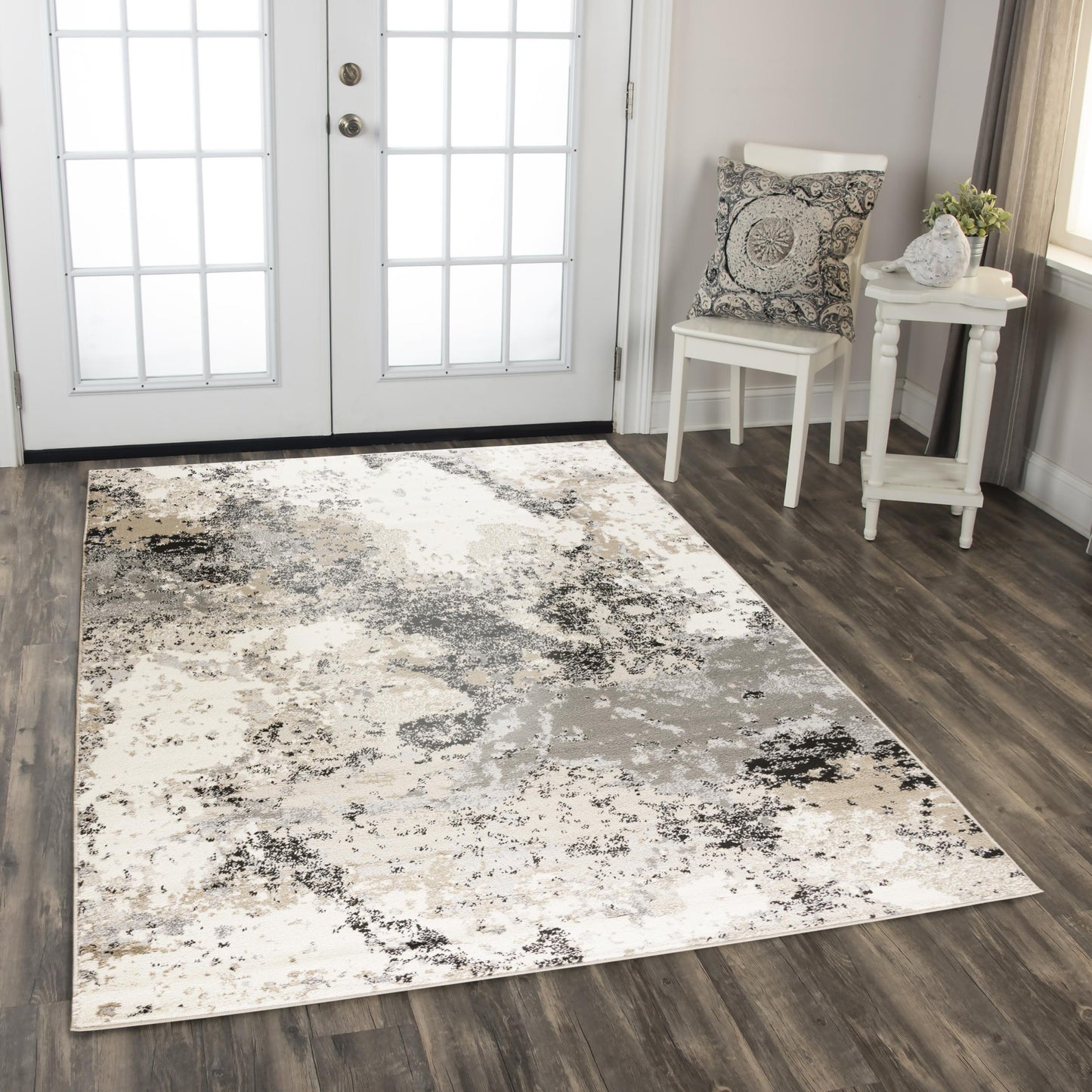 Palace PLC856 Beige Power Loomed Rug - Rizzy