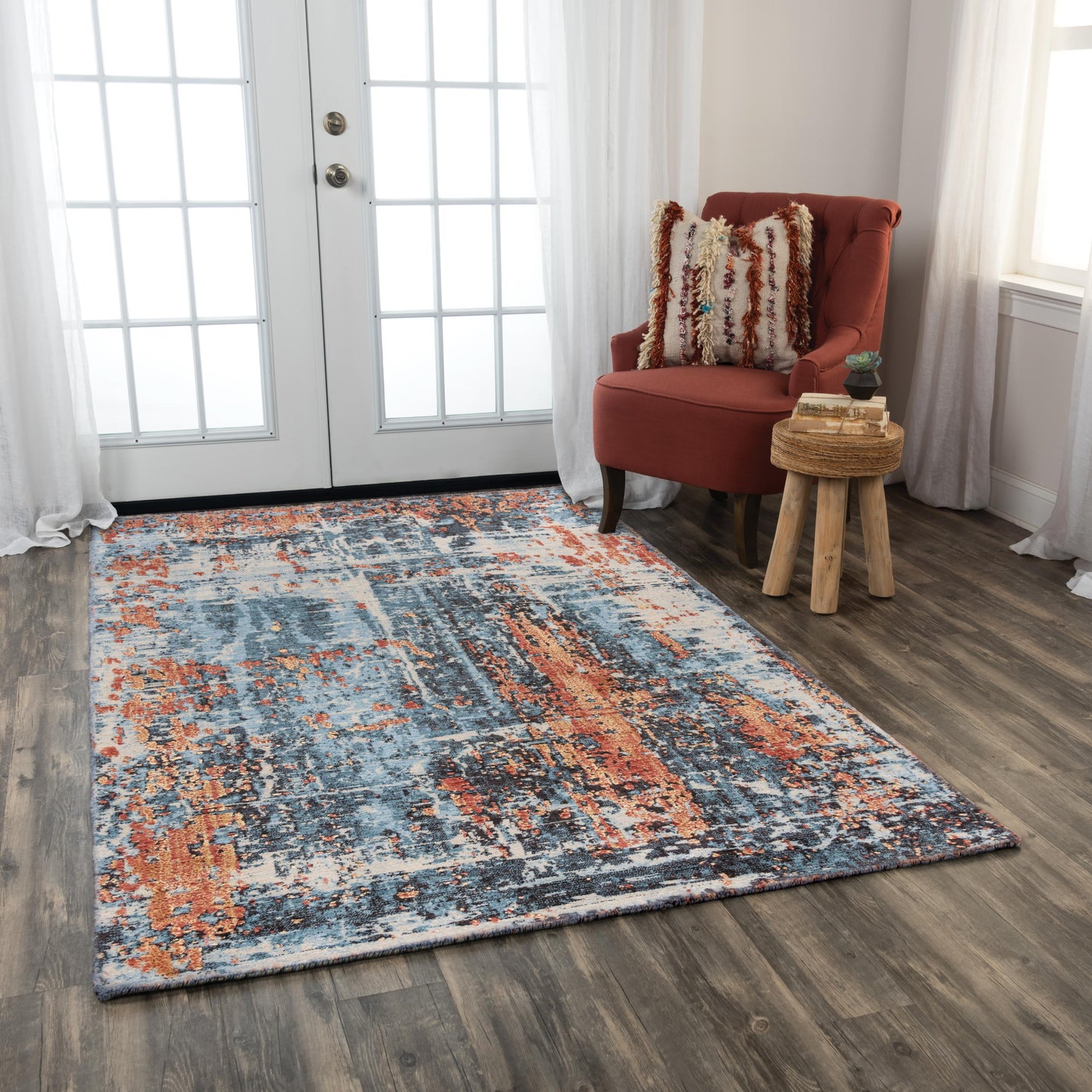 Premier PMR101 Blue Hybrid Rug - Rizzy