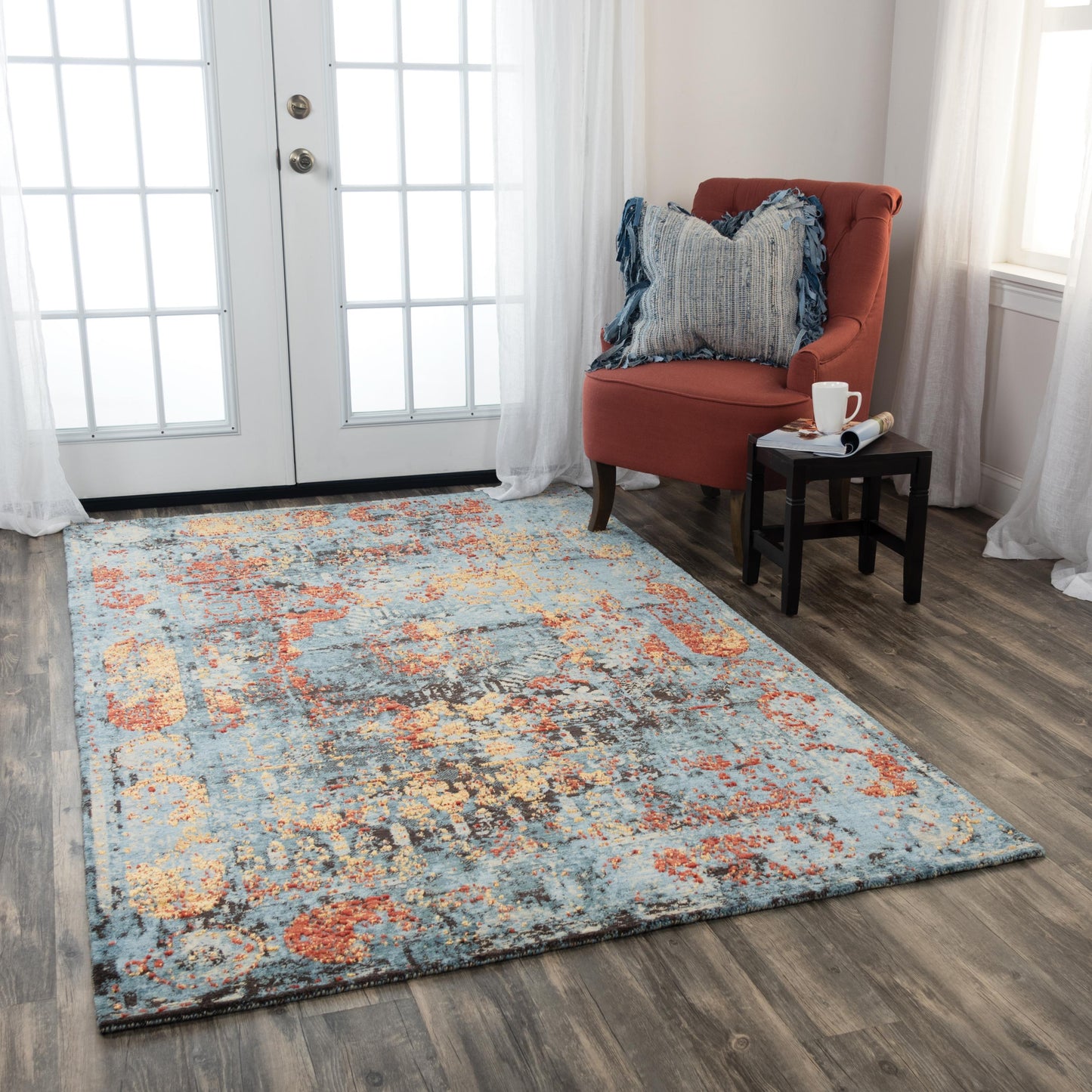 Premier PMR107 Blue Hybrid Rug - Rizzy