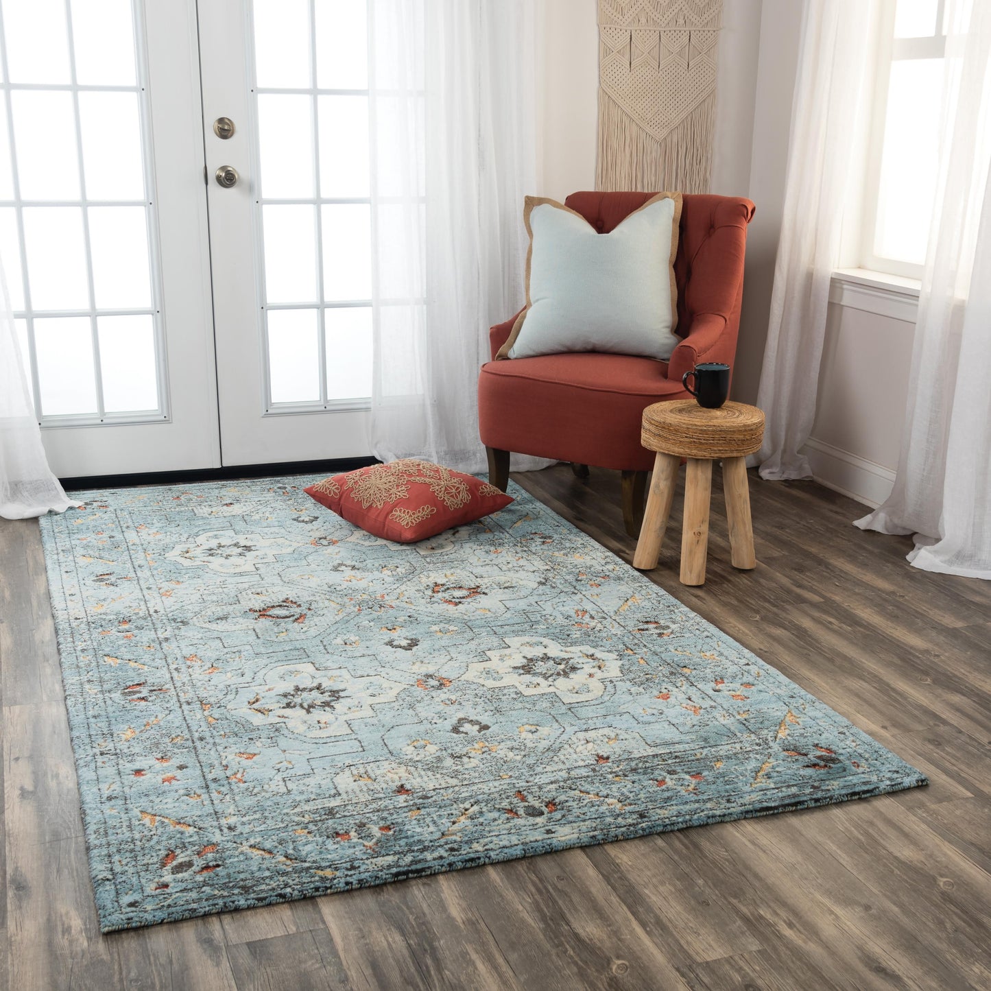 Premier PMR110 Blue Hybrid Rug - Rizzy