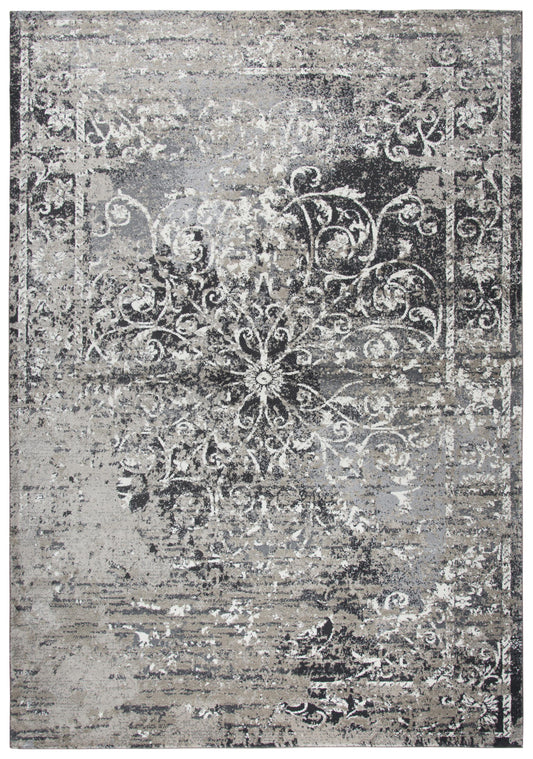 Panache PN6981 Taupe/Gray Power Loomed Rug - Rizzy