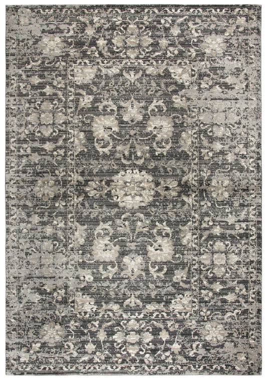 Panache PN6986 Gray/Taupe Power Loomed Rug - Rizzy