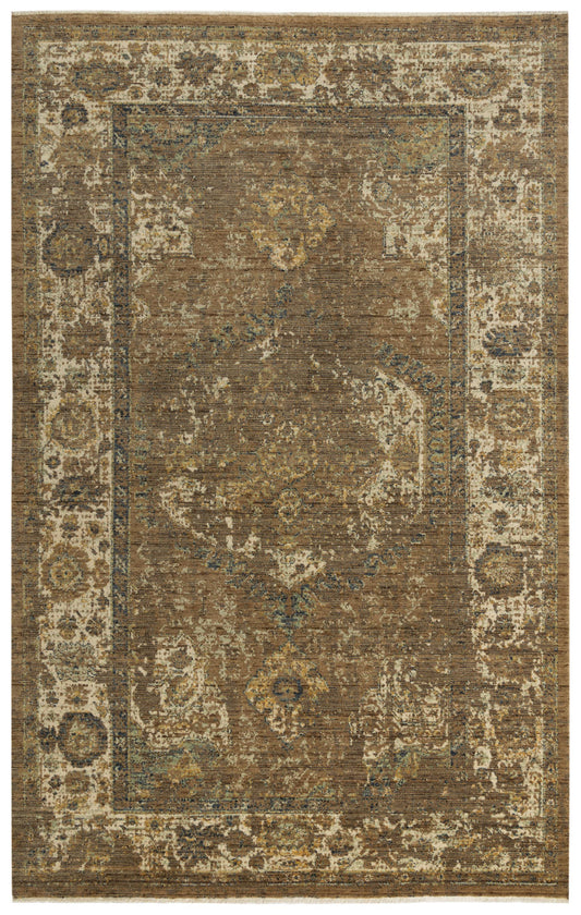 Platinum PNM103 Brown/Beige Hybrid Rug - Rizzy