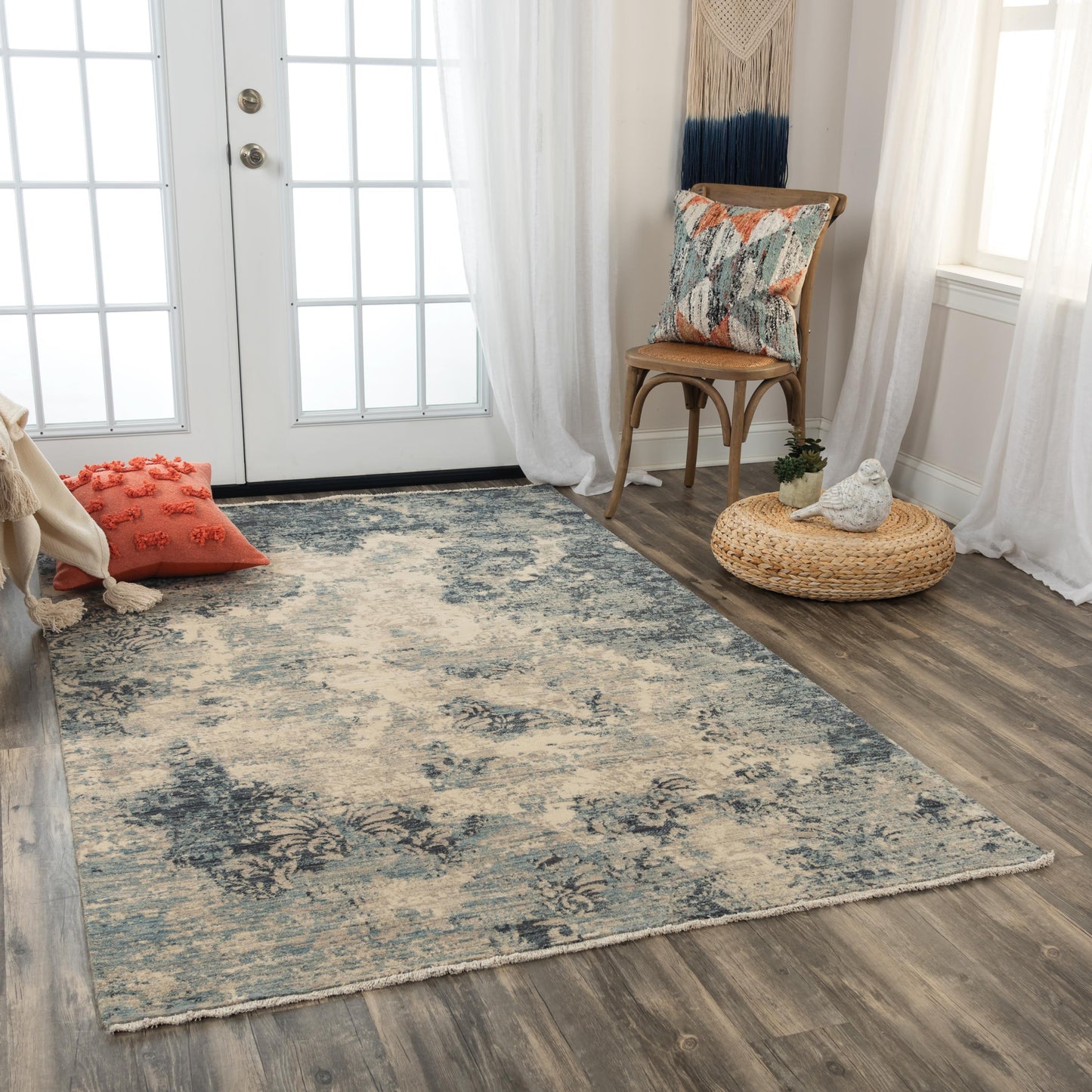 Platinum PNM109 Blue Hybrid Rug - Rizzy