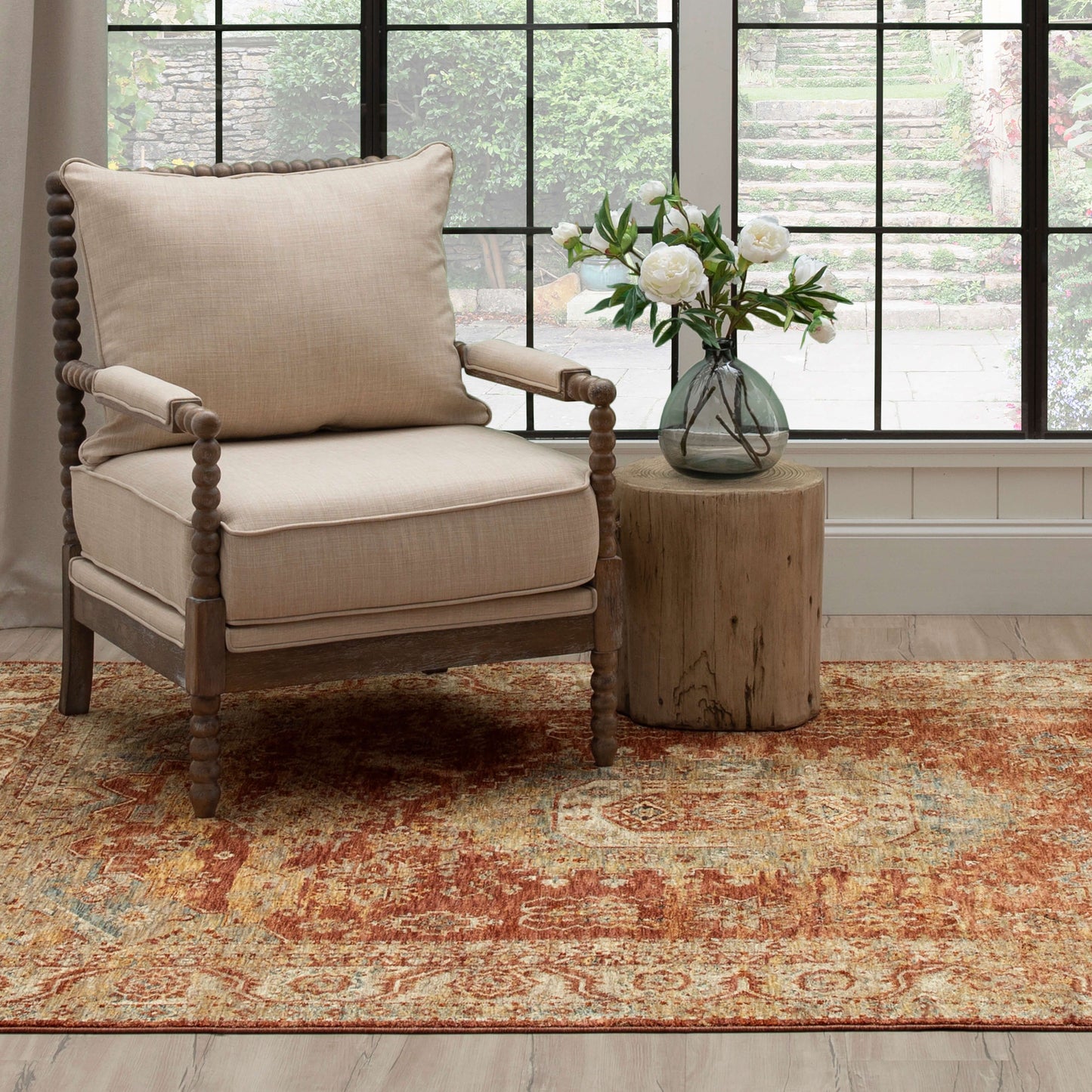 Karastan Rugs Palu Rust Area Rug