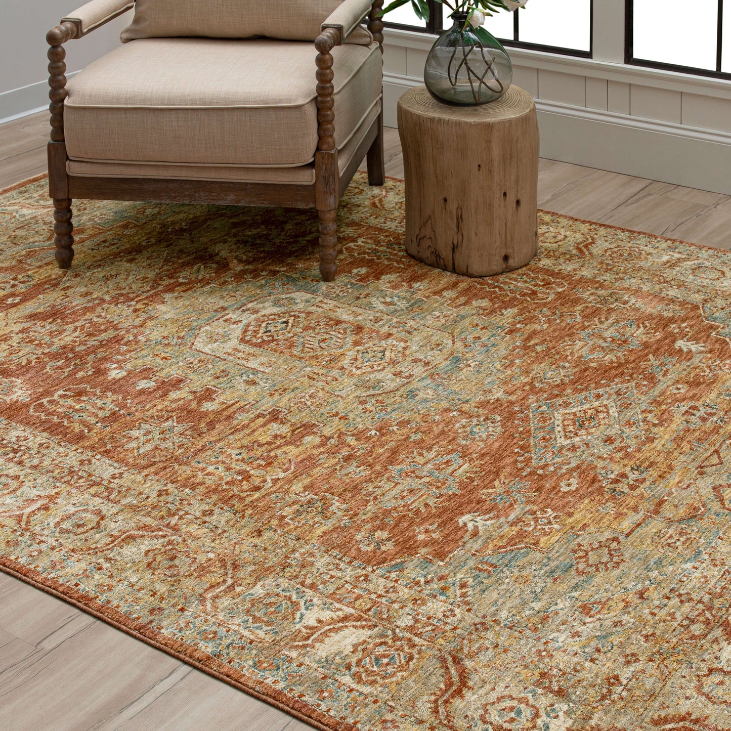 Karastan Rugs Palu Rust Area Rug