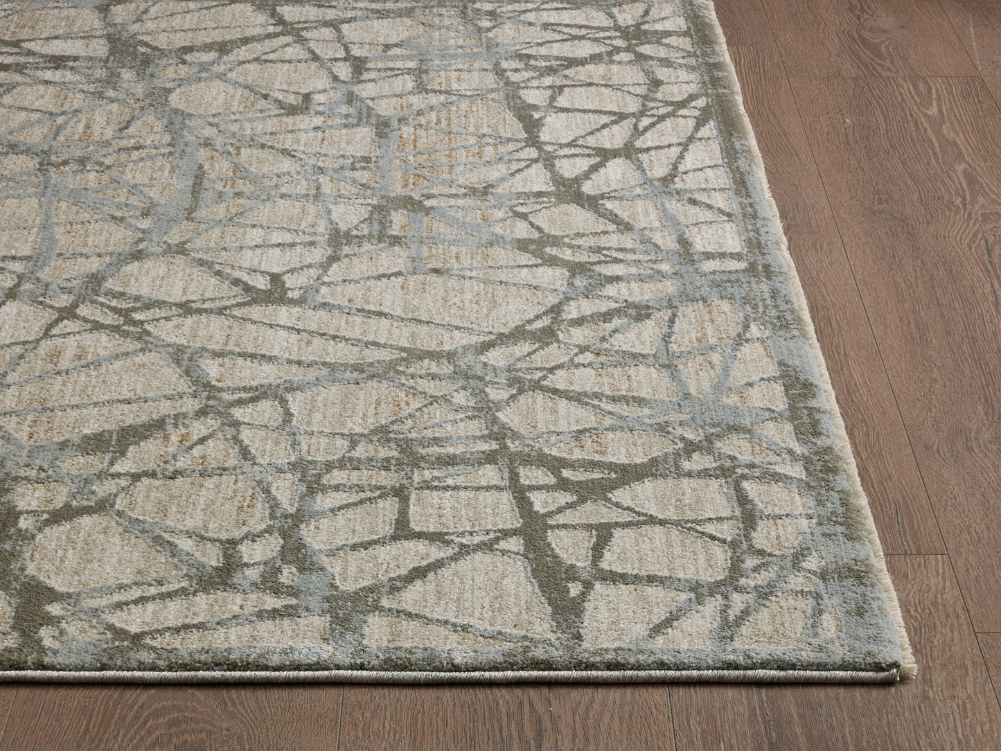 Peyton 4002 Beige Abstract Machine Woven Performance Area Rug - Kas