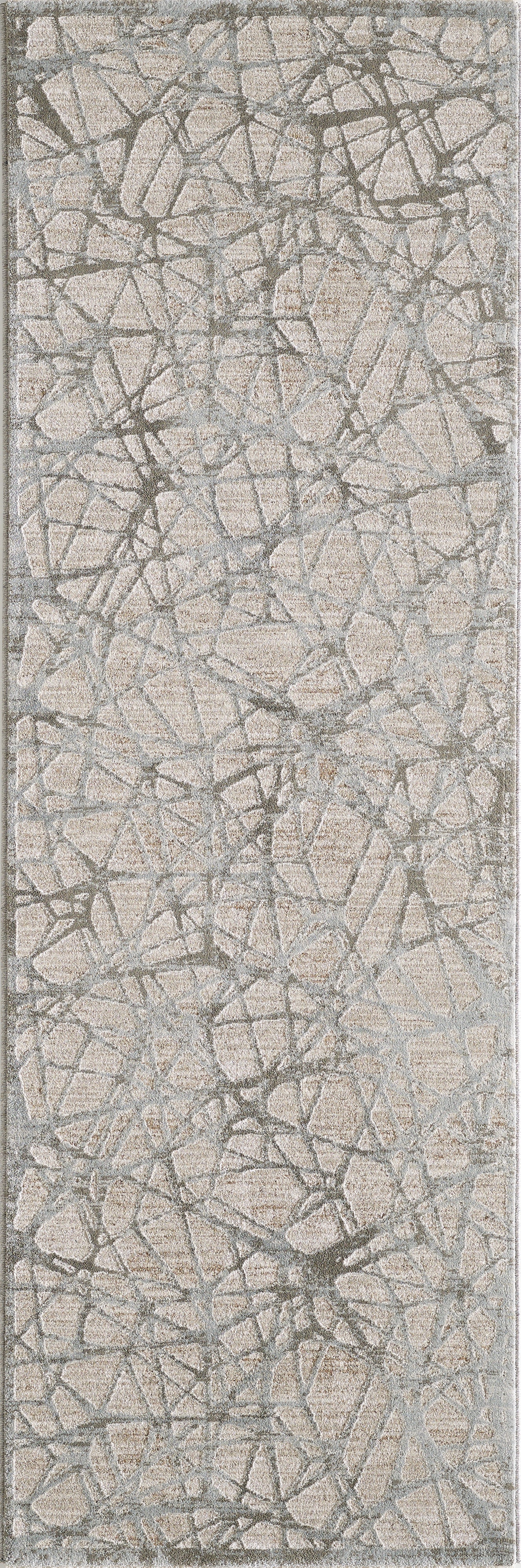 Peyton 4002 Beige Abstract Machine Woven Performance Area Rug - Kas