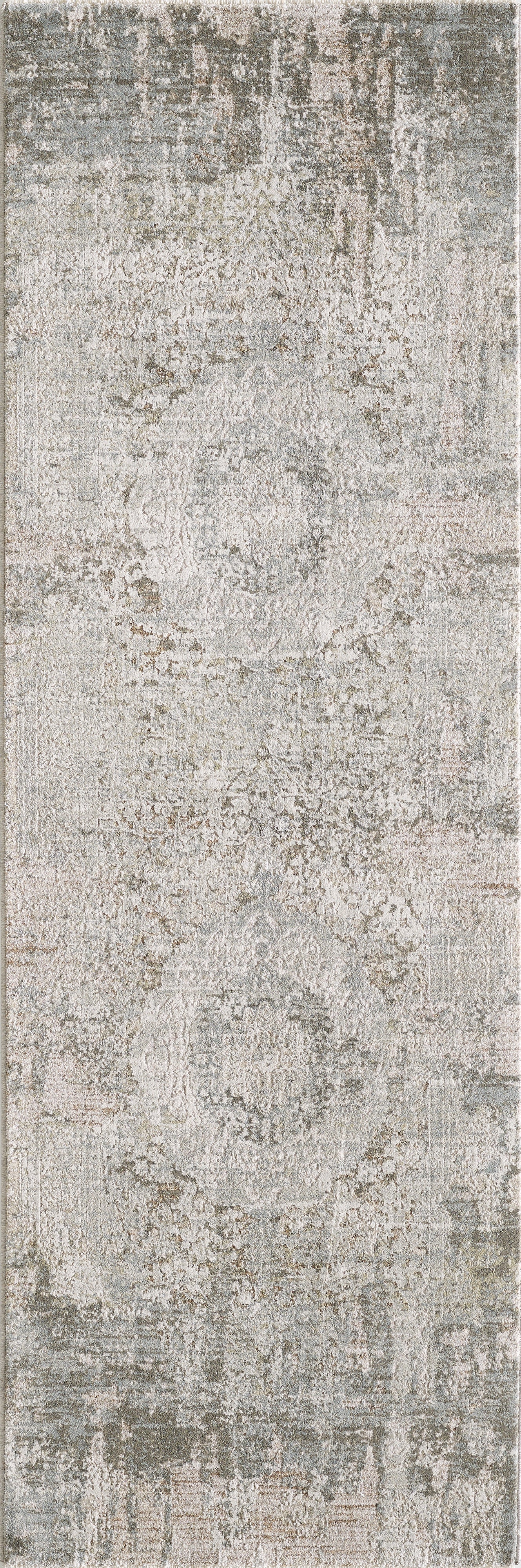 Peyton 4005 Ivory Beige Medallion Machine Woven Performance Area Rug - Kas