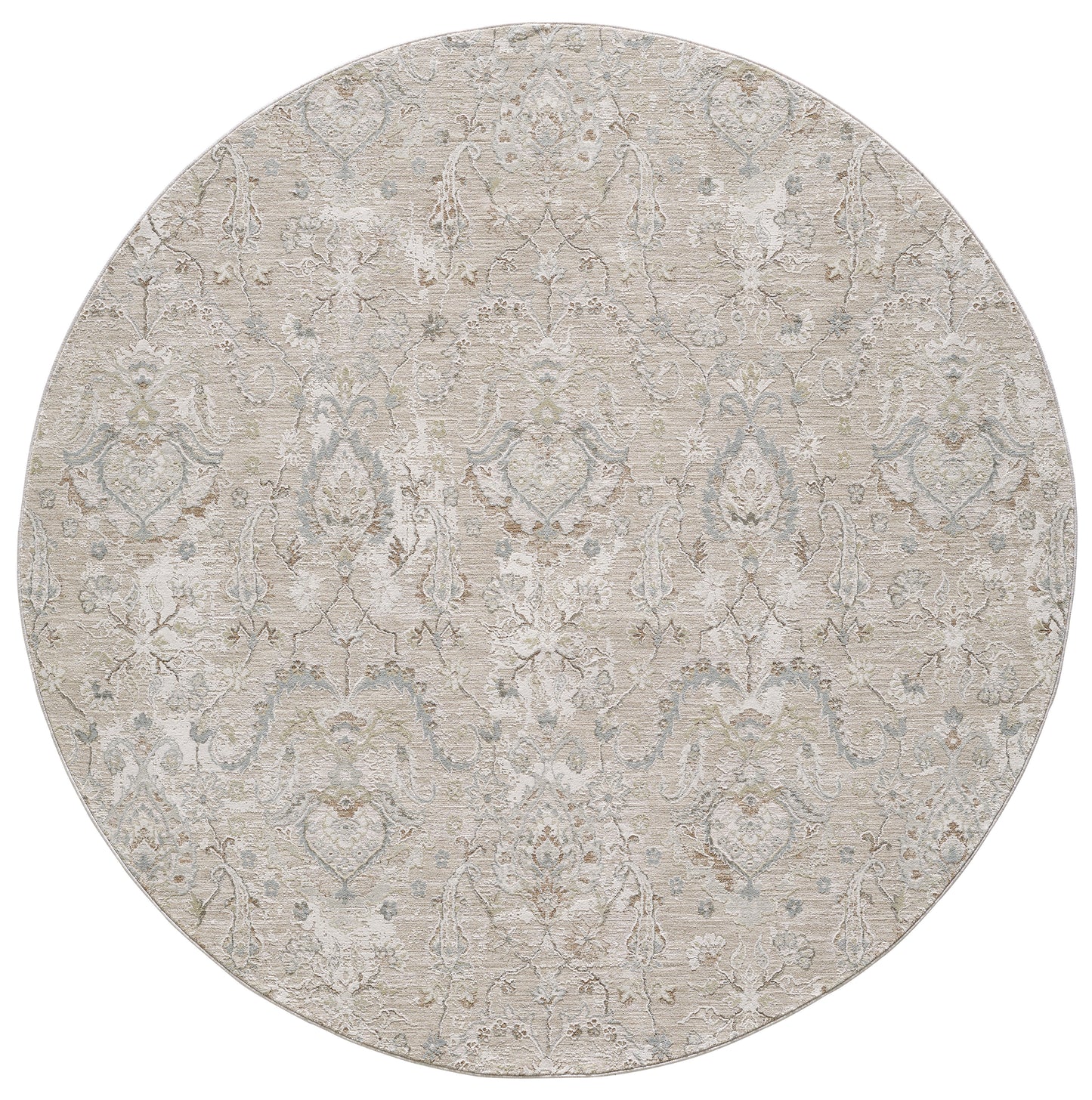 Peyton 4007 Light Moss Rania Machine Woven Performance Area Rug - Kas