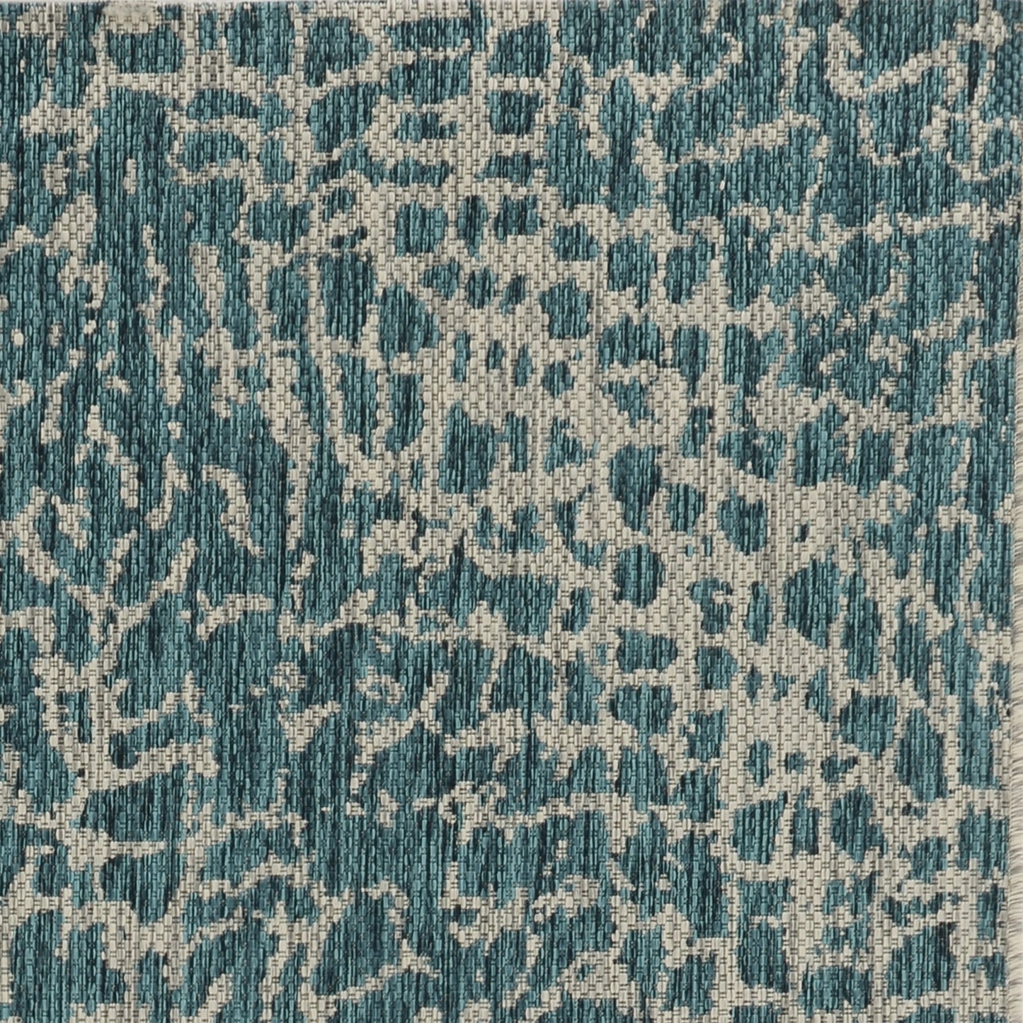 Provo 5750 Teal Safari Machine Woven Performance Area Rug - Kas