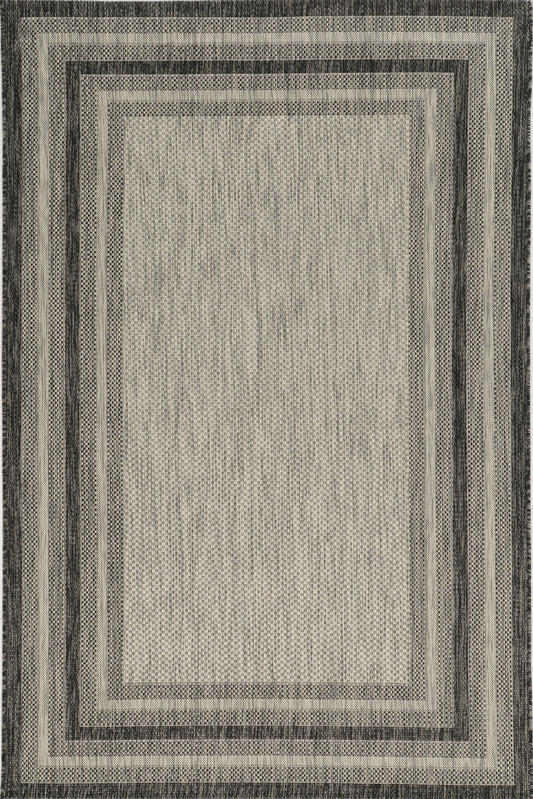 Provo 5757 Grey Cape Cod Machine Woven Performance Area Rug - Kas