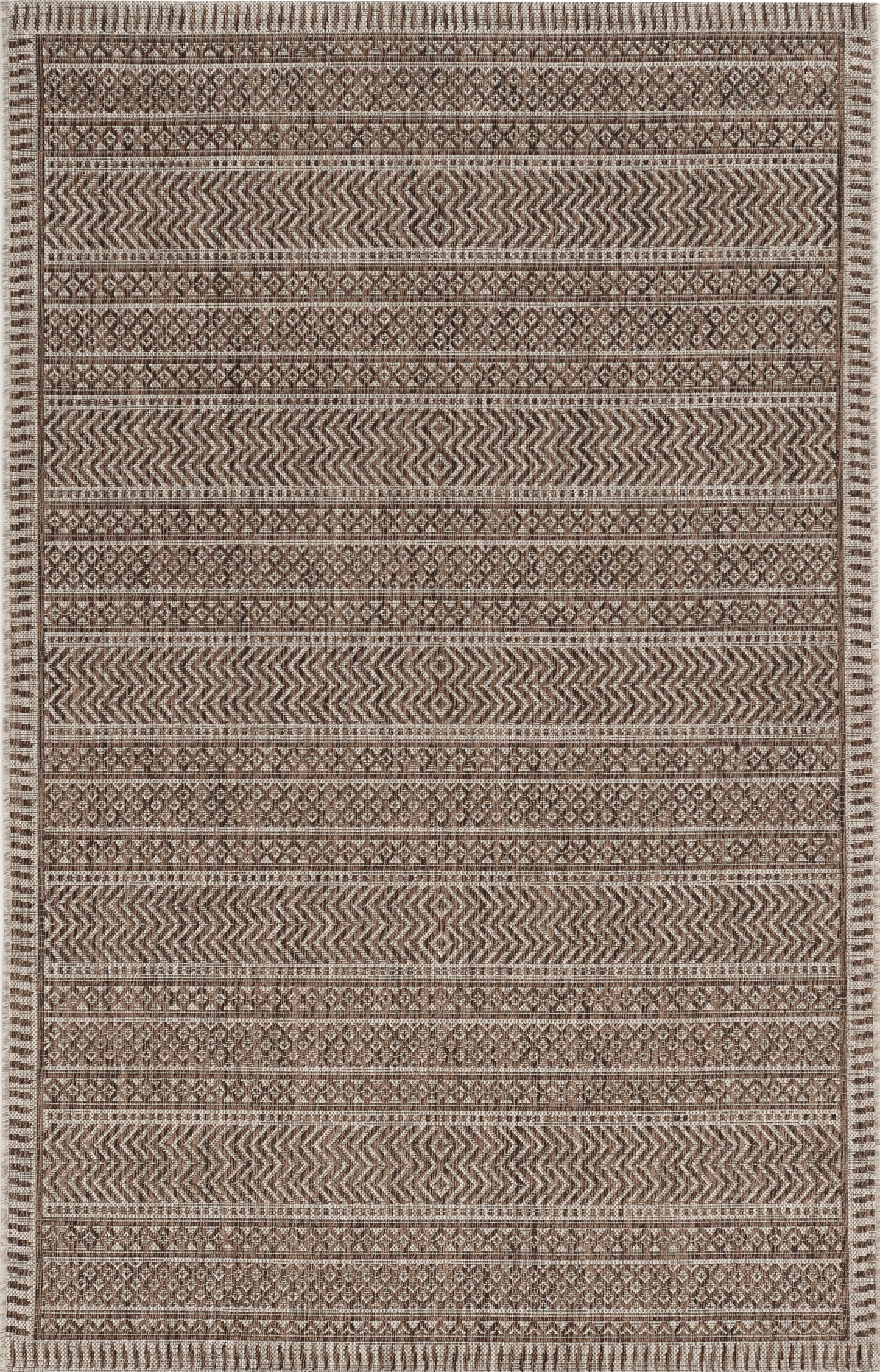 Provo 5762 Mocha Izetca Machine Woven Performance Area Rug - Kas