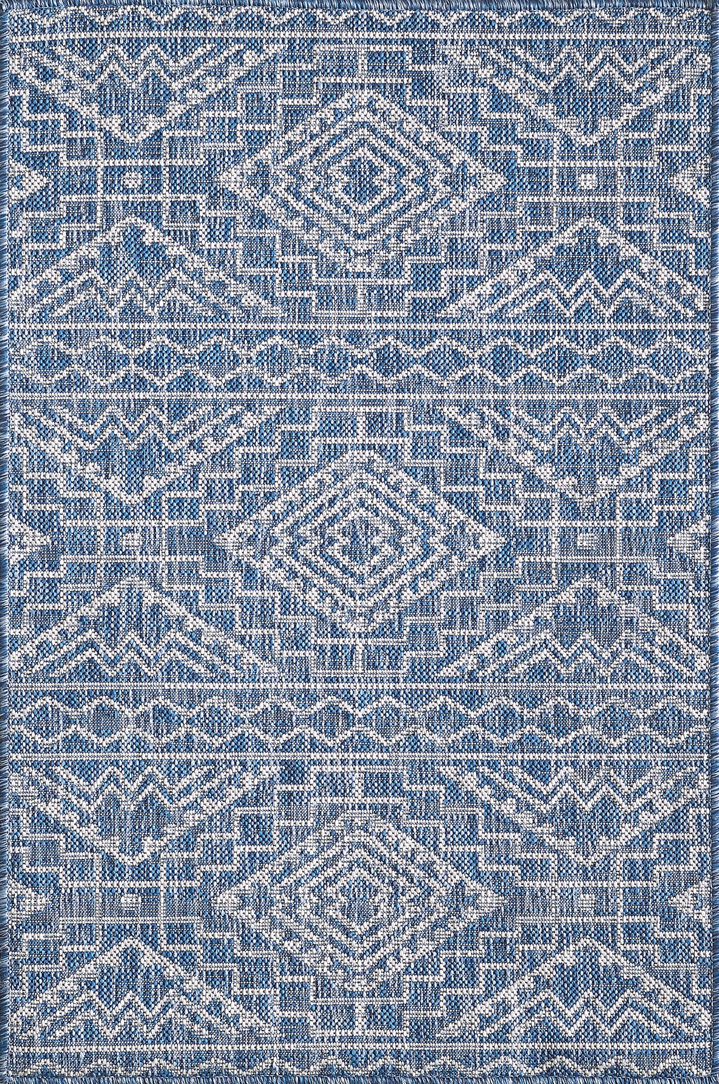 Provo 5778 Blue Quinn Machine Woven Performance Area Rug - Kas