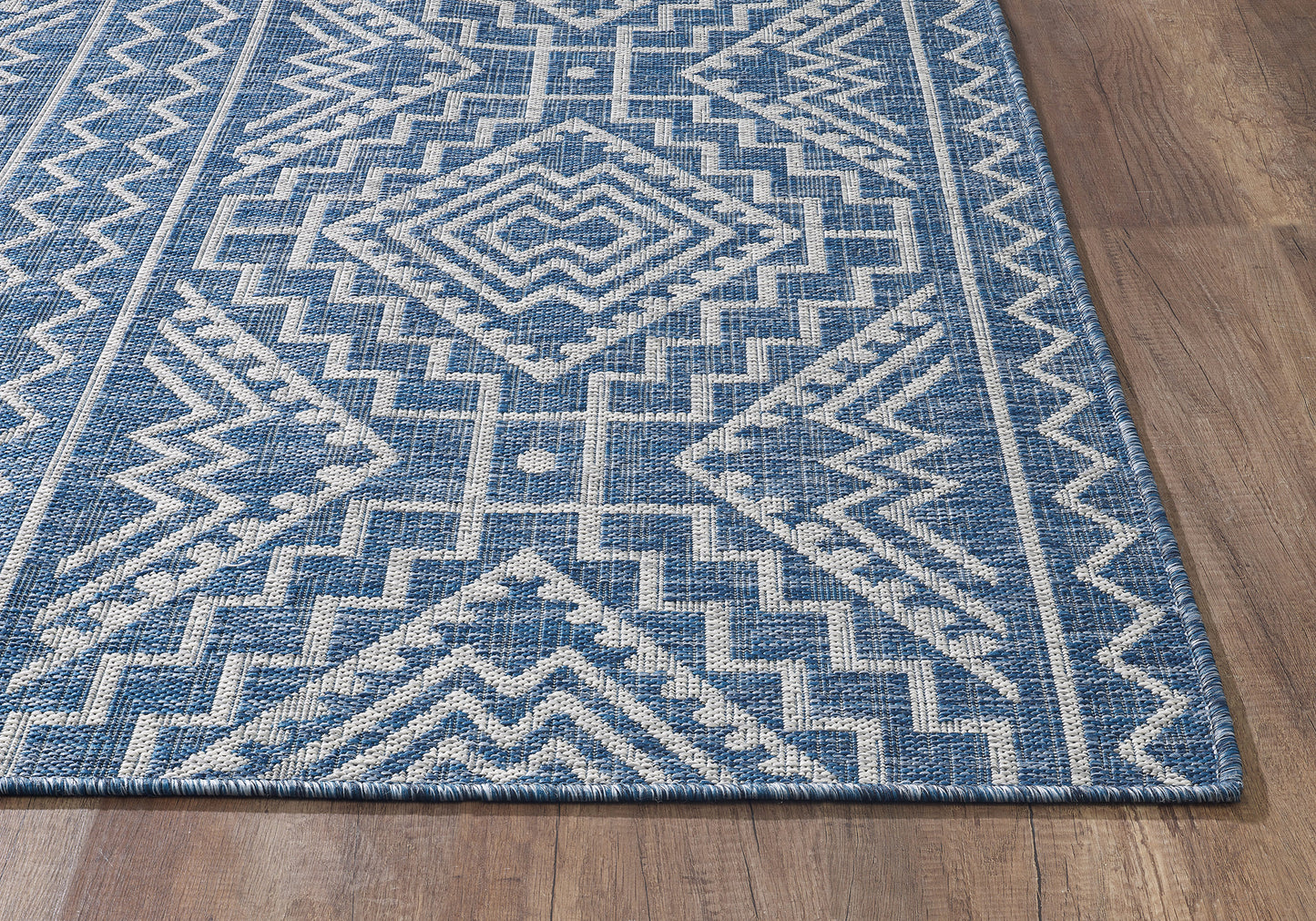 Provo 5778 Blue Quinn Machine Woven Performance Area Rug - Kas