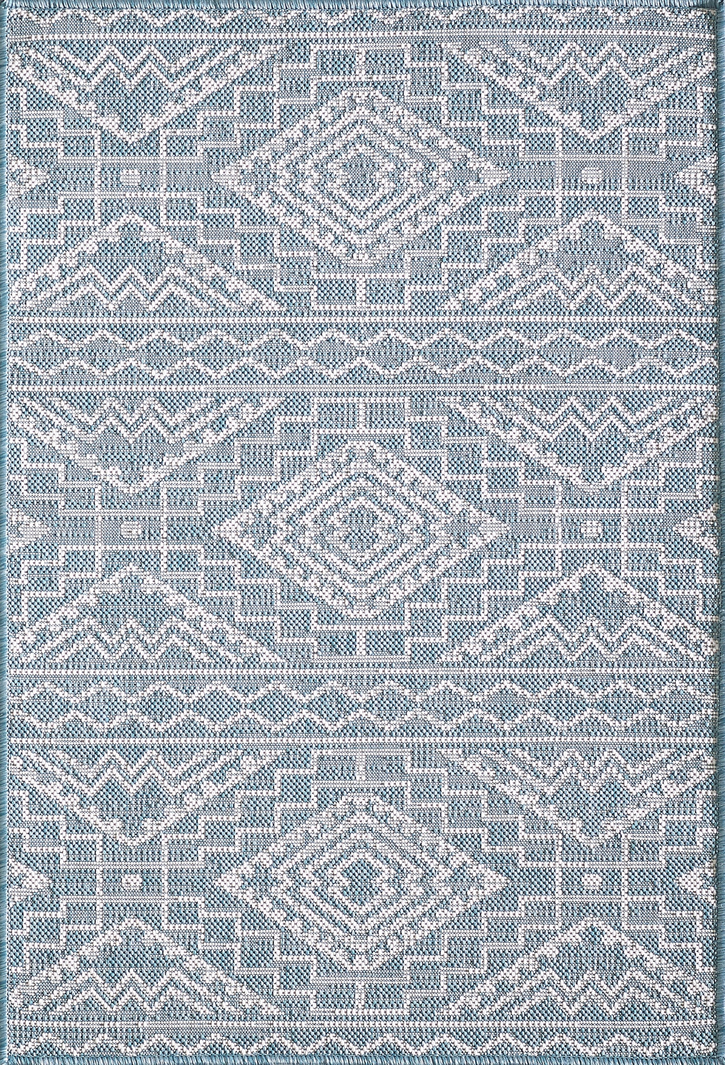 Provo 5779 Aqua Quinn Machine Woven Performance Area Rug - Kas