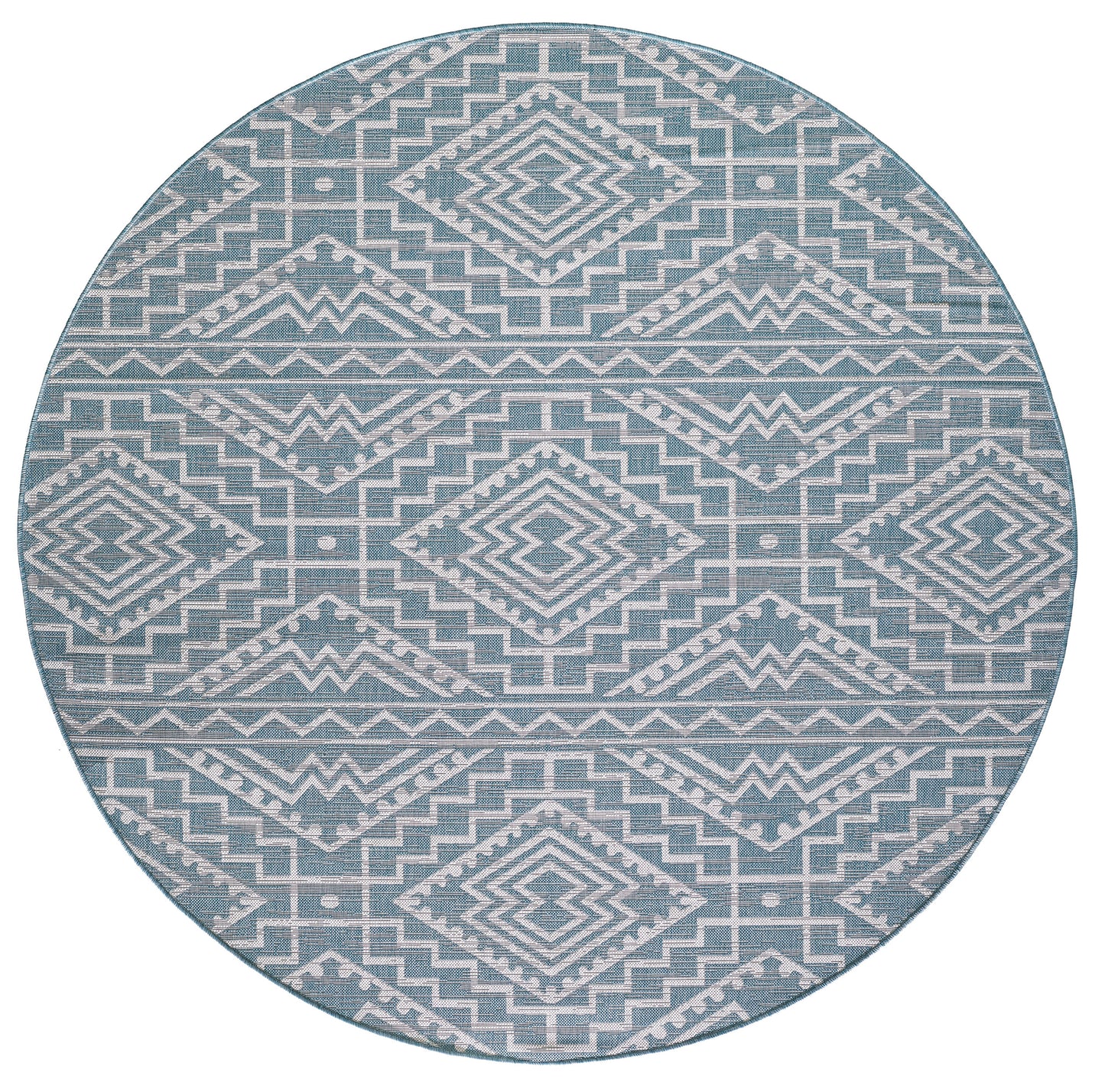 Provo 5779 Aqua Quinn Machine Woven Performance Area Rug - Kas