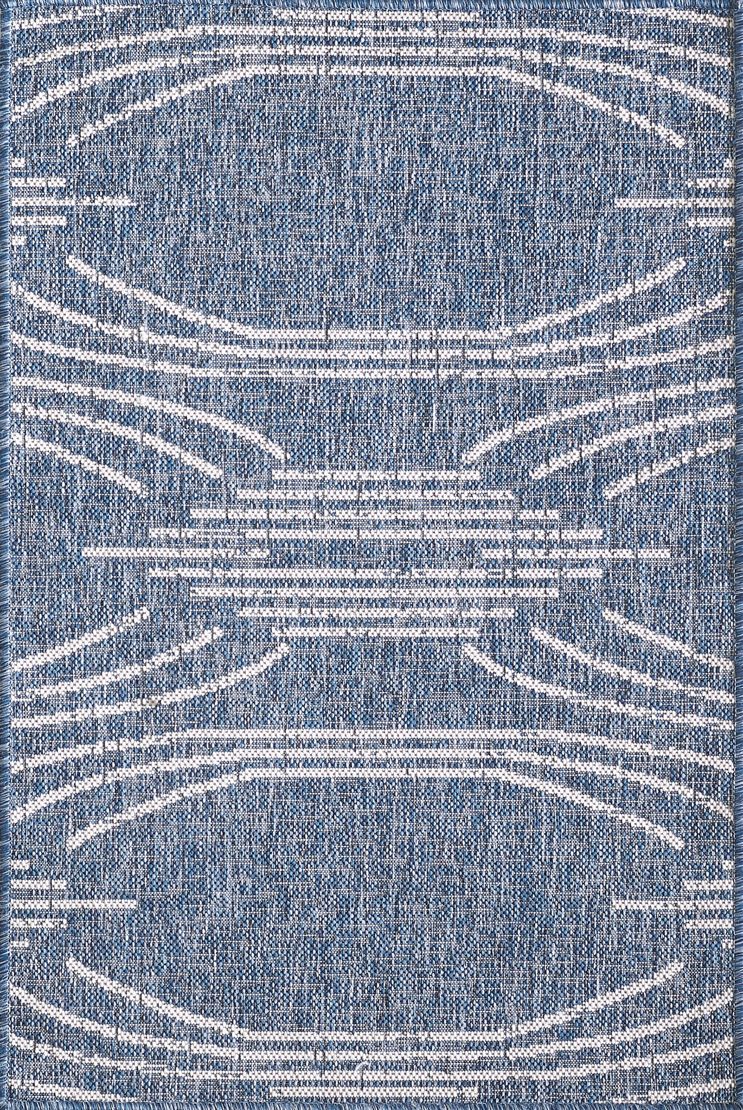 Provo 5781 Blue Contempo Machine Woven Performance Area Rug - Kas