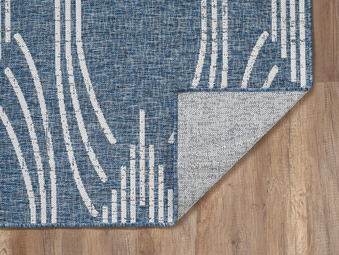 Provo 5781 Blue Contempo Machine Woven Performance Area Rug - Kas