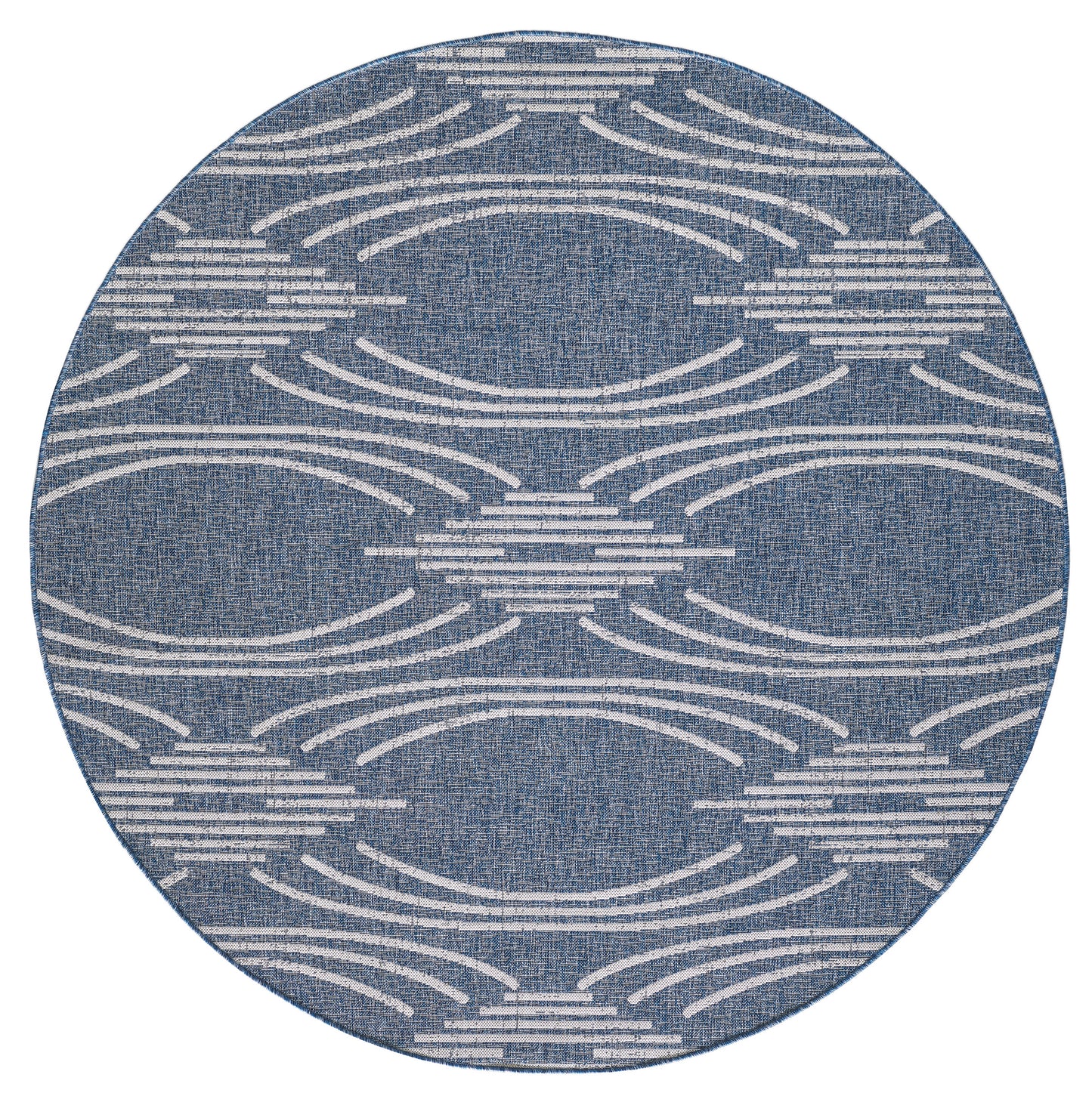 Provo 5781 Blue Contempo Machine Woven Performance Area Rug - Kas