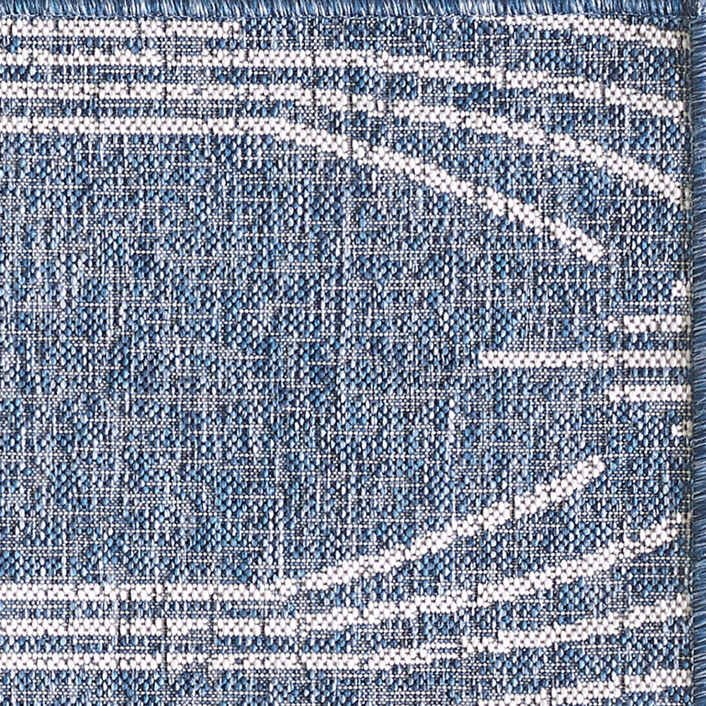 Provo 5781 Blue Contempo Machine Woven Performance Area Rug - Kas