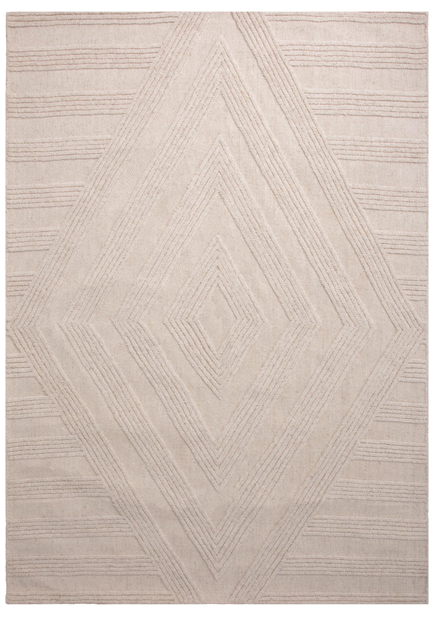 Rio RIO692 Ivory Hand Tufted Rug - Rizzy