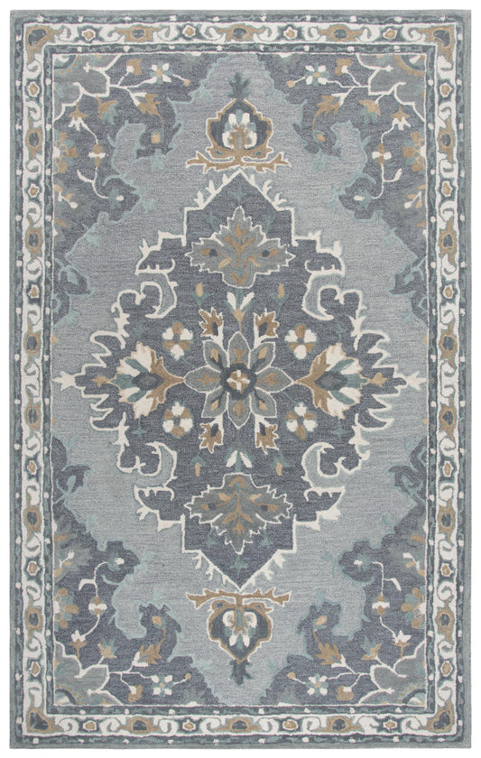 Resonant RS933A Gray/Beige Hand Tufted Rug - Rizzy