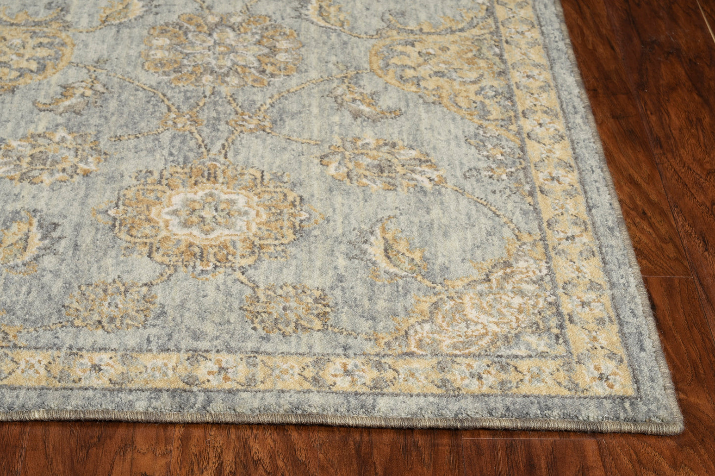 Ria 6821 Sage Green Sofia Machine Woven Performance Area Rug - Kas