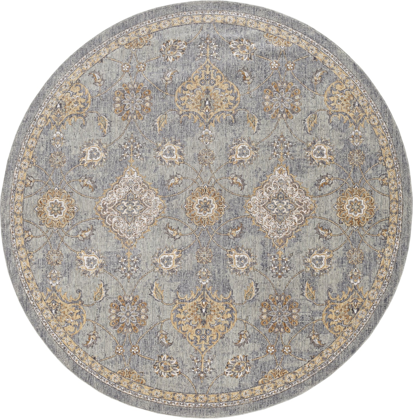 Ria 6821 Sage Green Sofia Machine Woven Performance Area Rug - Kas