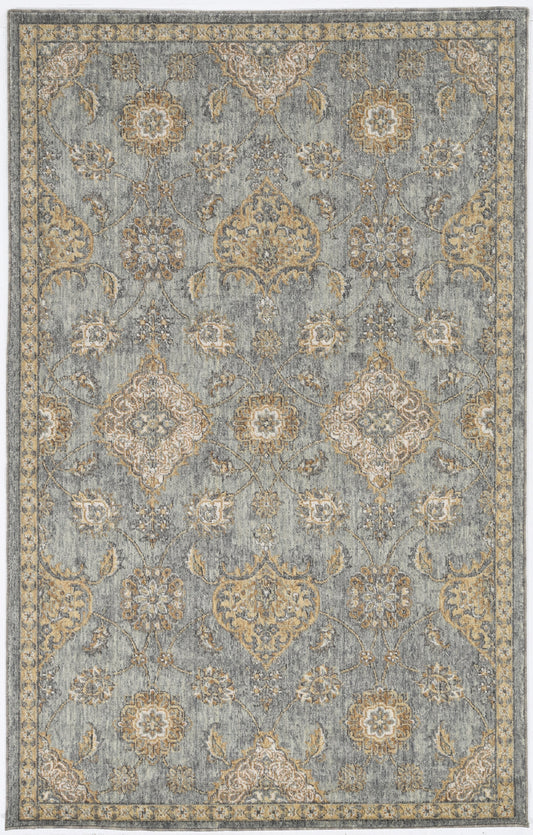 Ria 6821 Sage Green Sofia Machine Woven Performance Area Rug - Kas