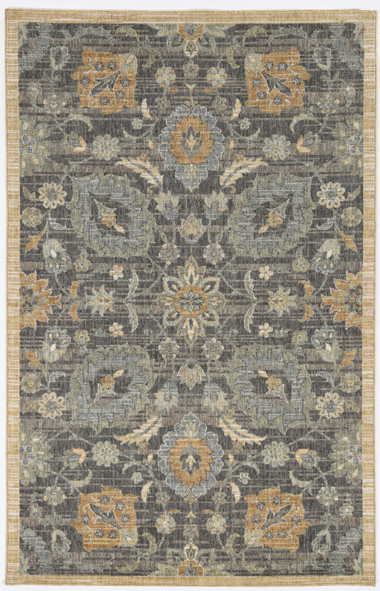 Ria 6823 Taupe Morris Machine Woven Performance Area Rug - Kas