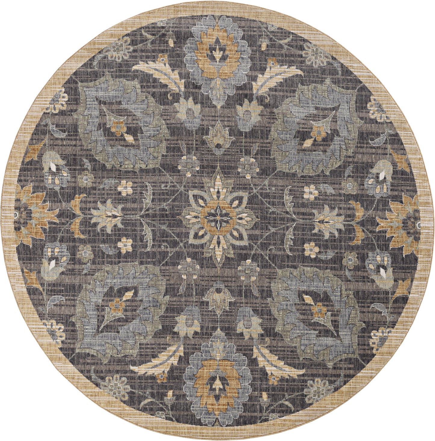 Ria 6823 Taupe Morris Machine Woven Performance Area Rug - Kas