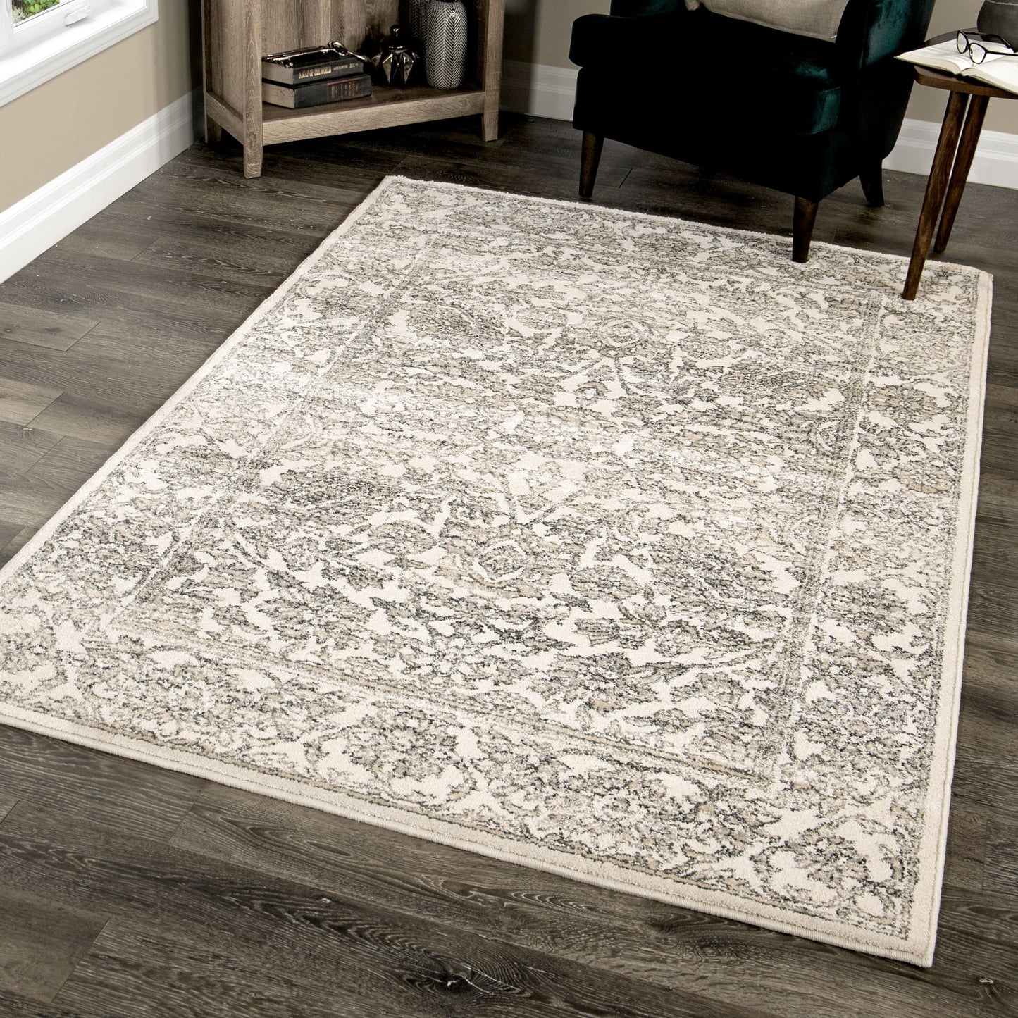 Riverstone 9018 Light Grey Rug - Orian