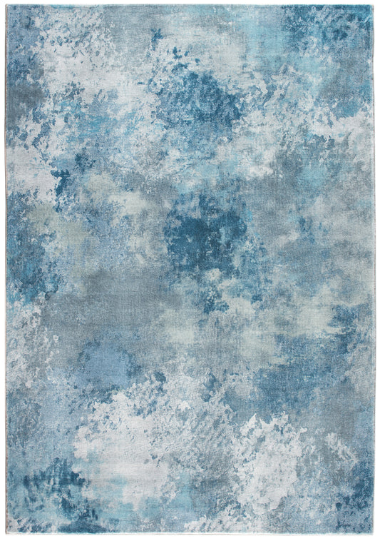 Roxy 2803 Blue/Nebula Machine Woven Performance Area Rug - Kas