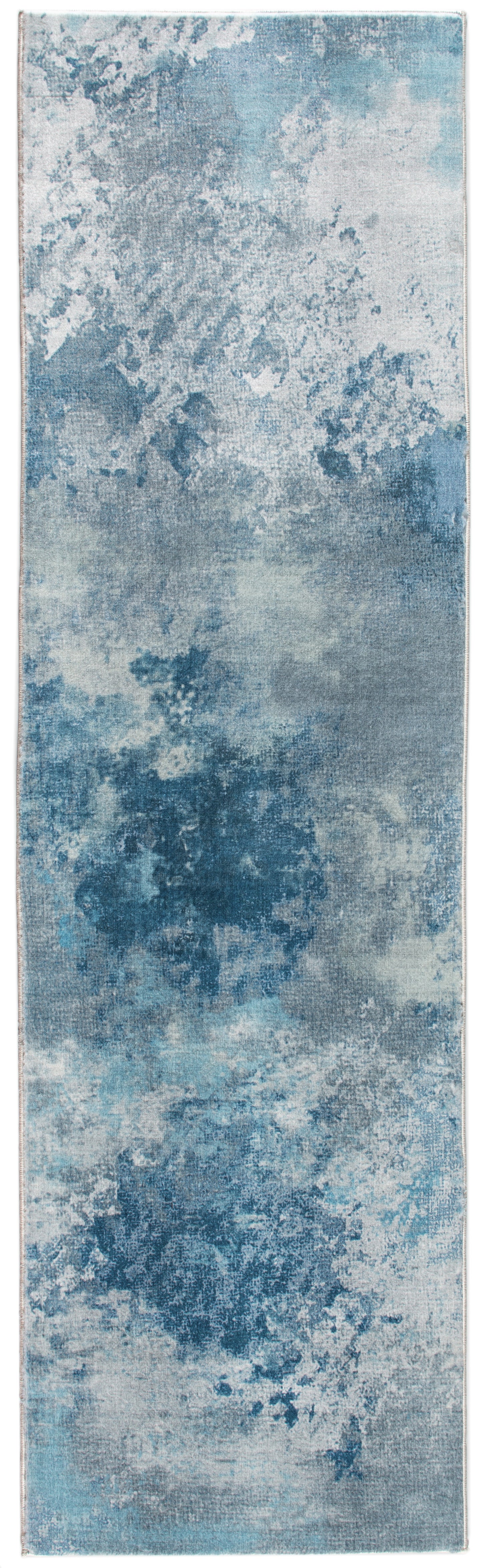 Roxy 2803 Blue/Nebula Machine Woven Performance Area Rug - Kas