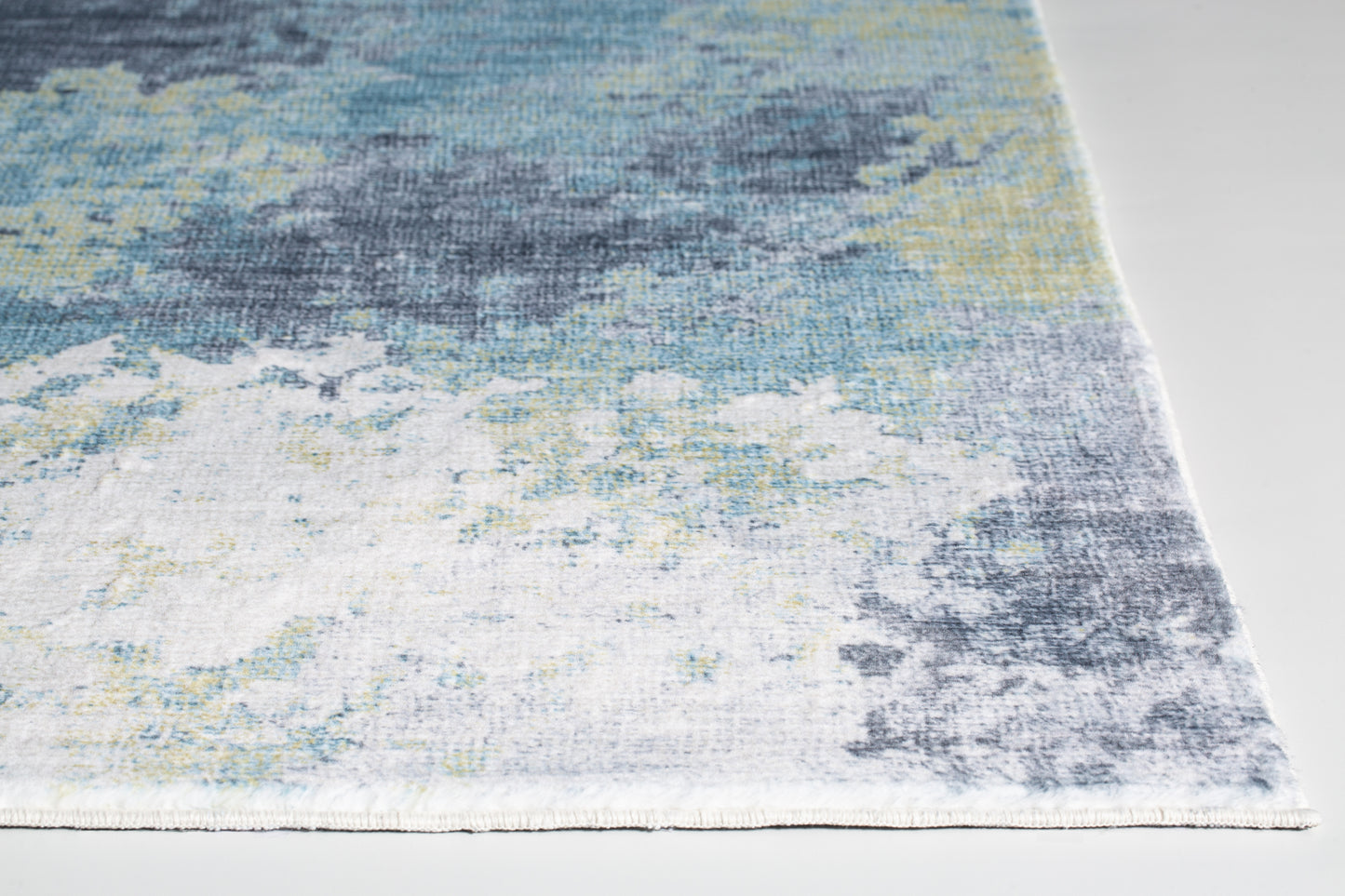 Roxy 2806 Blue/Yellow Nebula Machine Woven Performance Area Rug - Kas