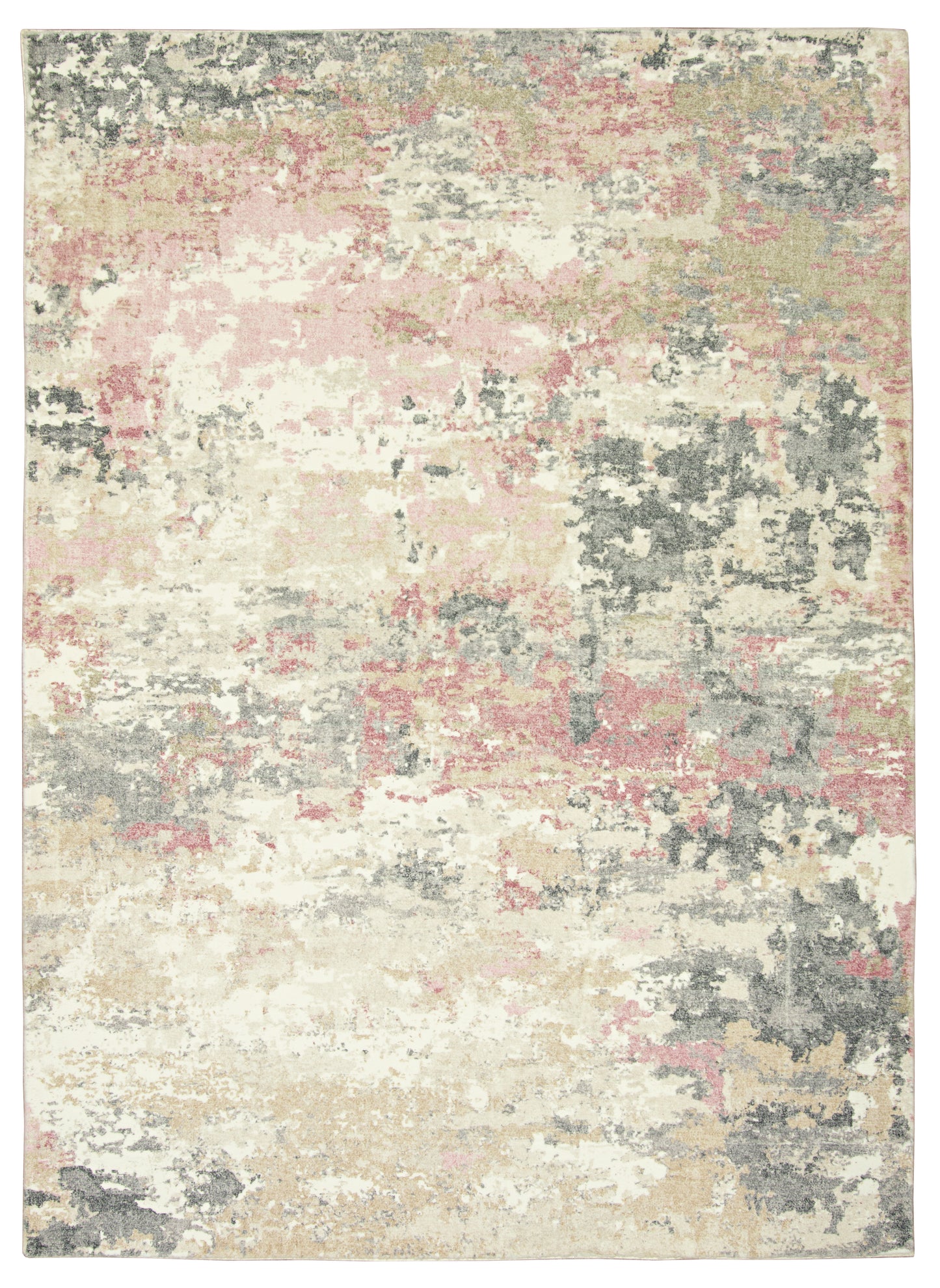 Roxy 2812 Blush Landscape Machine Woven Performance Area Rug - Kas