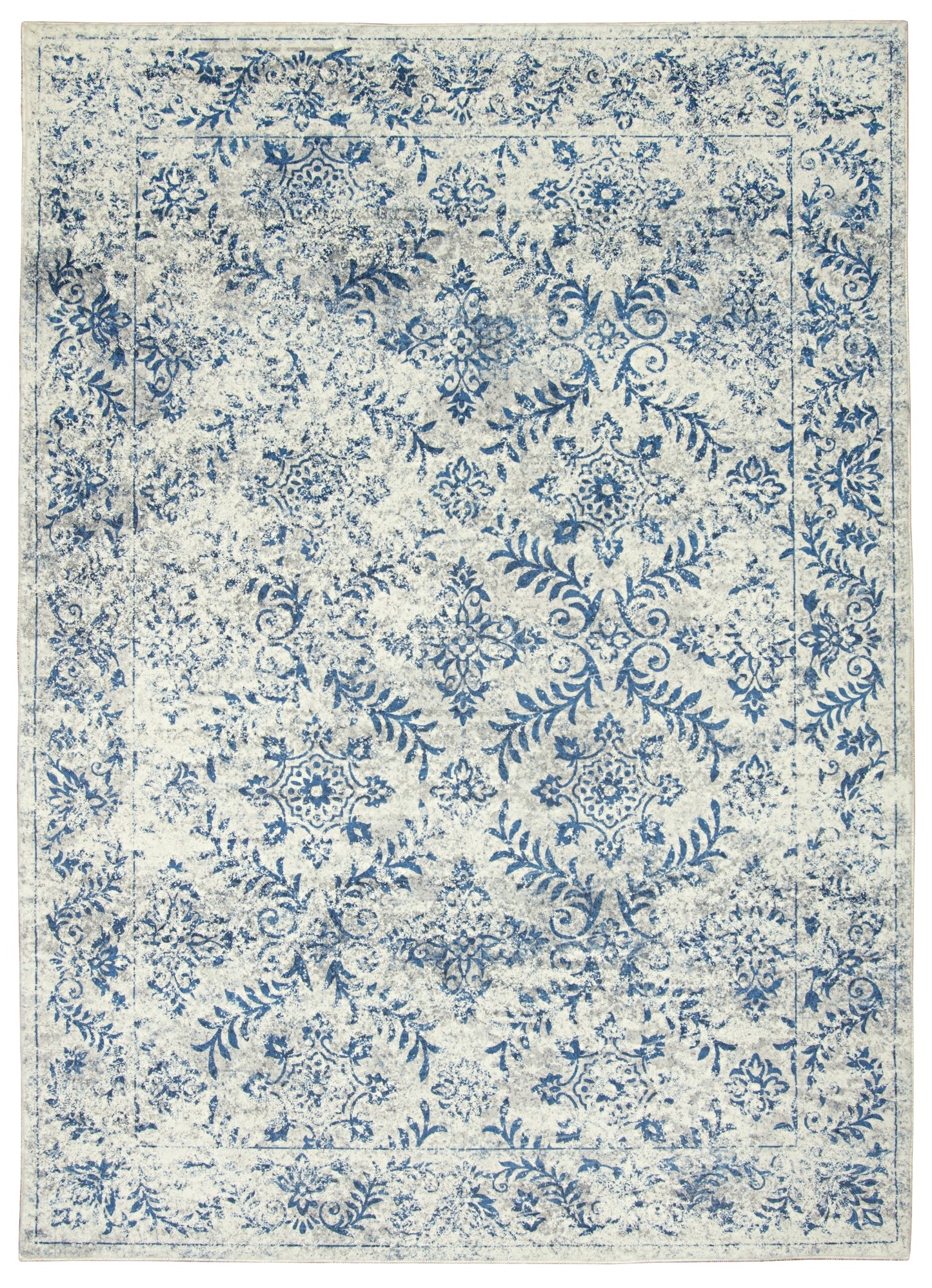 Roxy 2817 Blue Portica Machine Woven Performance Area Rug - Kas