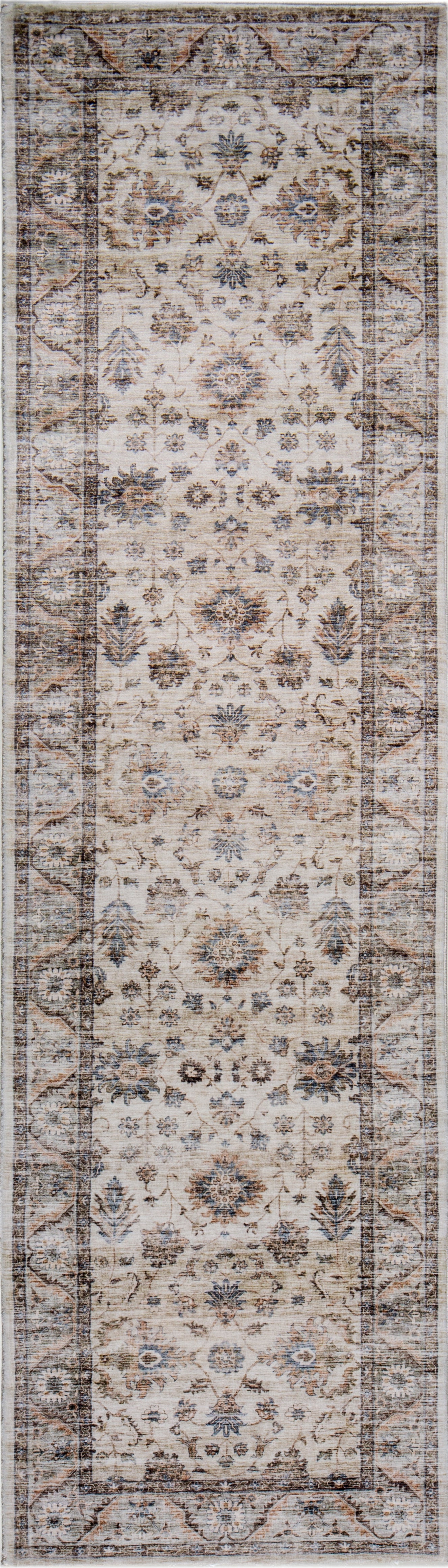 Roxy 2819 Beige Kashan Machine Woven Performance Area Rug - Kas